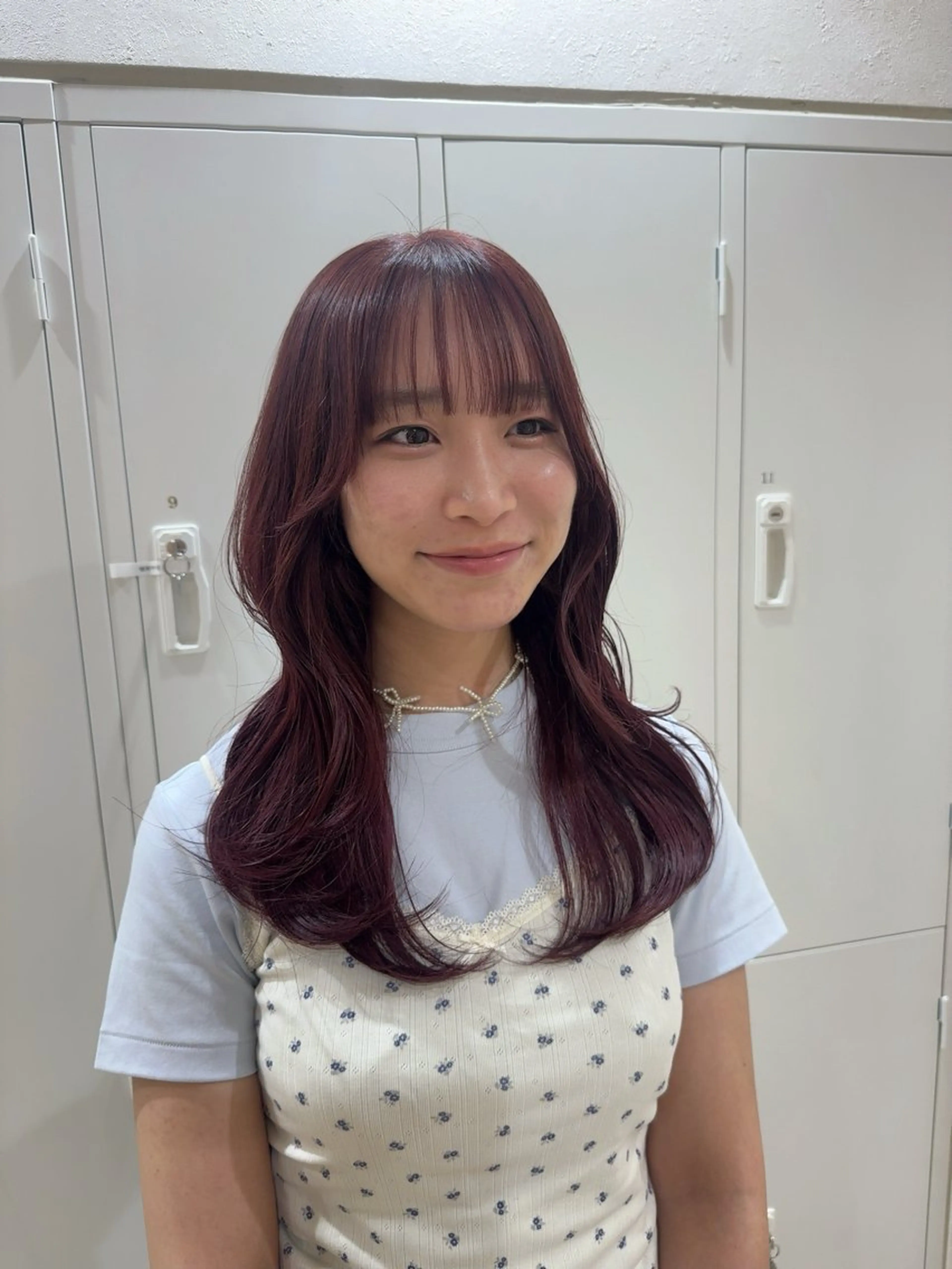 セミロング カット ヘアカラー トリートメント ヘッドスパ mina .のヘアスタイル