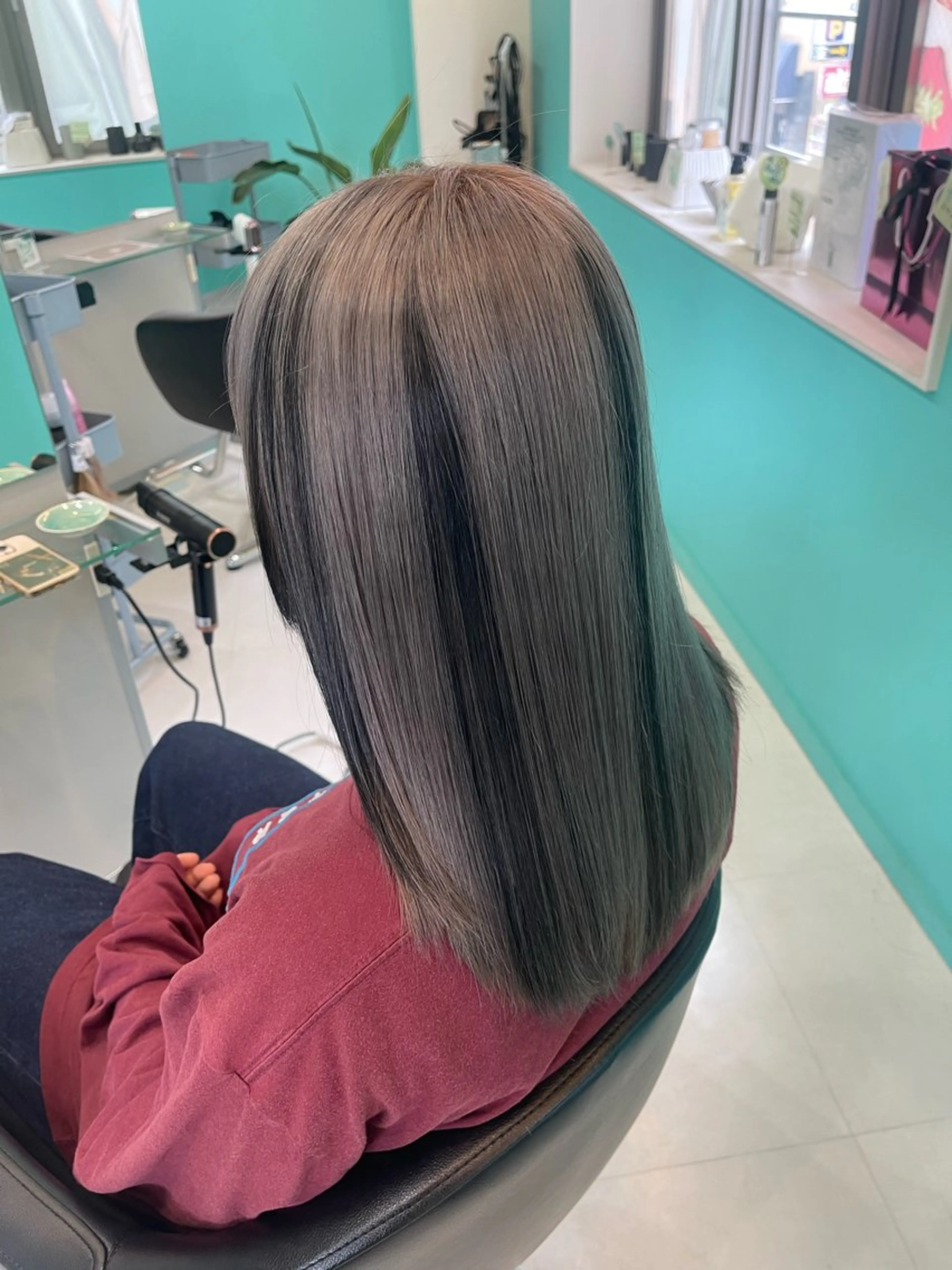 セミロング カラー ヘアカラー mana/メンズ/ ヘアセット/ブリーチのヘアスタイル