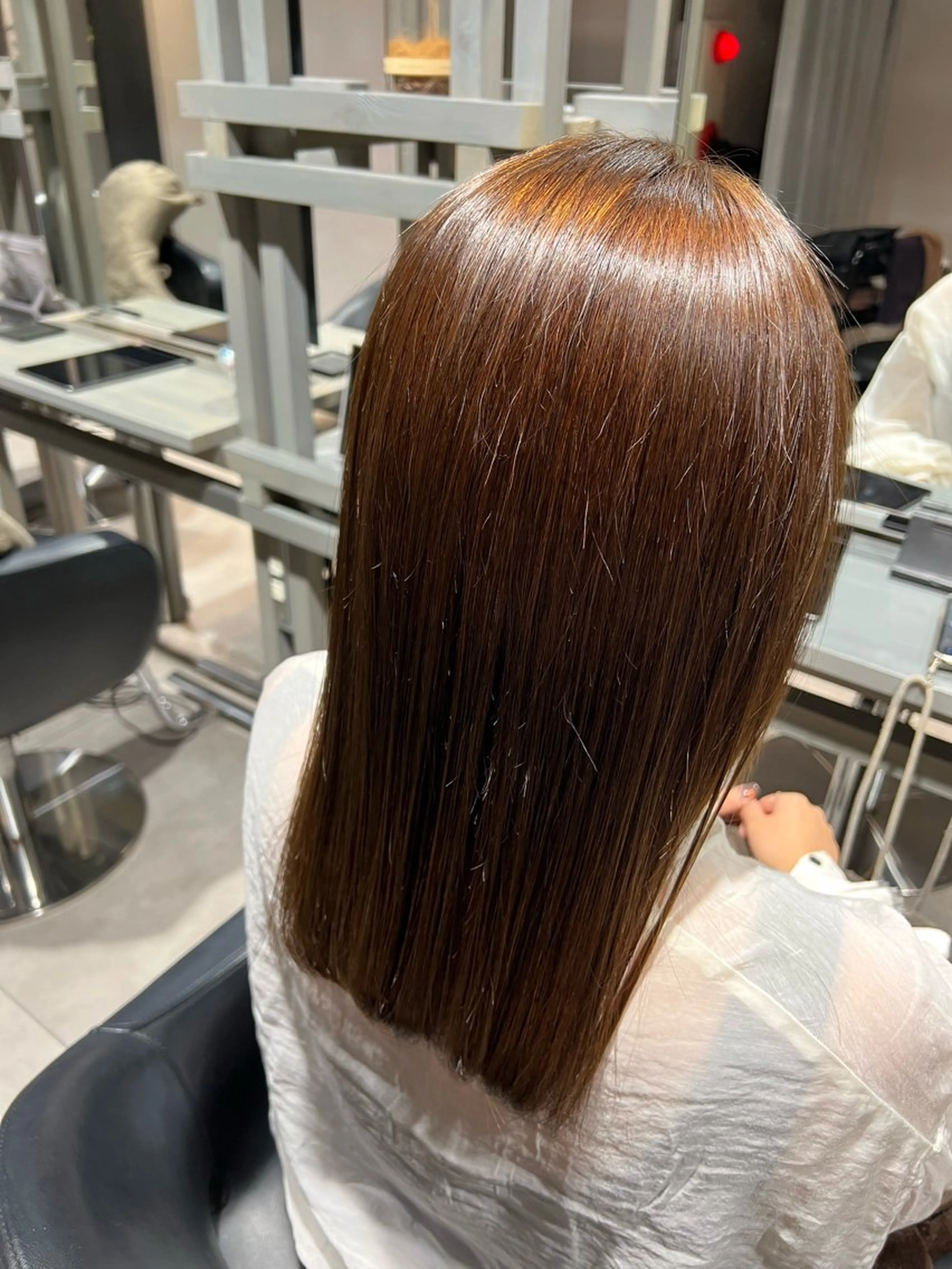 セミロング 髪質改善 縮毛矯正 トリートメント トリートメント ヘッドスパ ✨髪質改善矯正× ブリーチ✨YU-KIのヘアスタイル