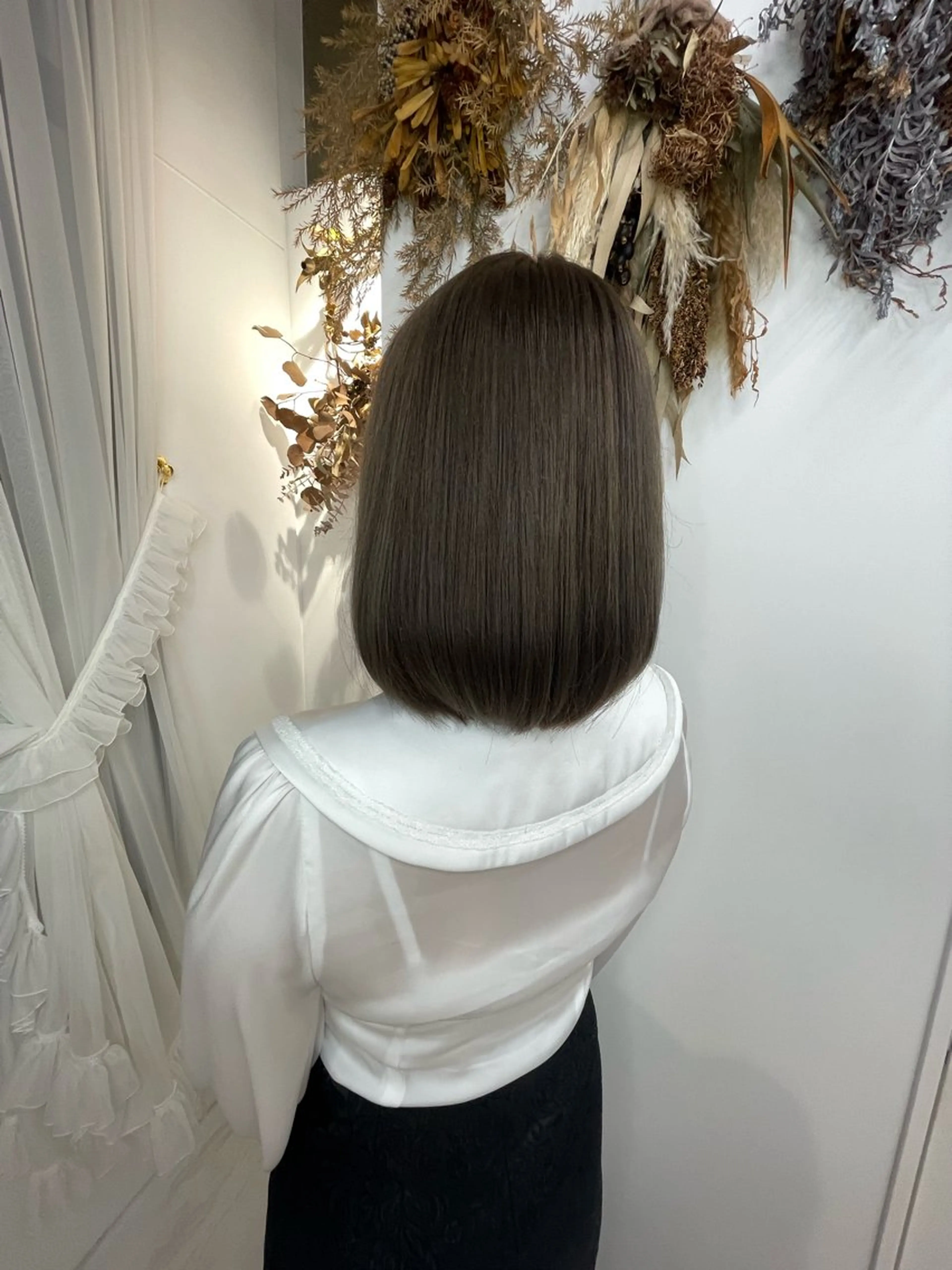 ミディアム カラー Charmant【シェルマン】所属・髪質改善ストレート 高槻/艶髪/ʀᴇɪのヘアスタイル