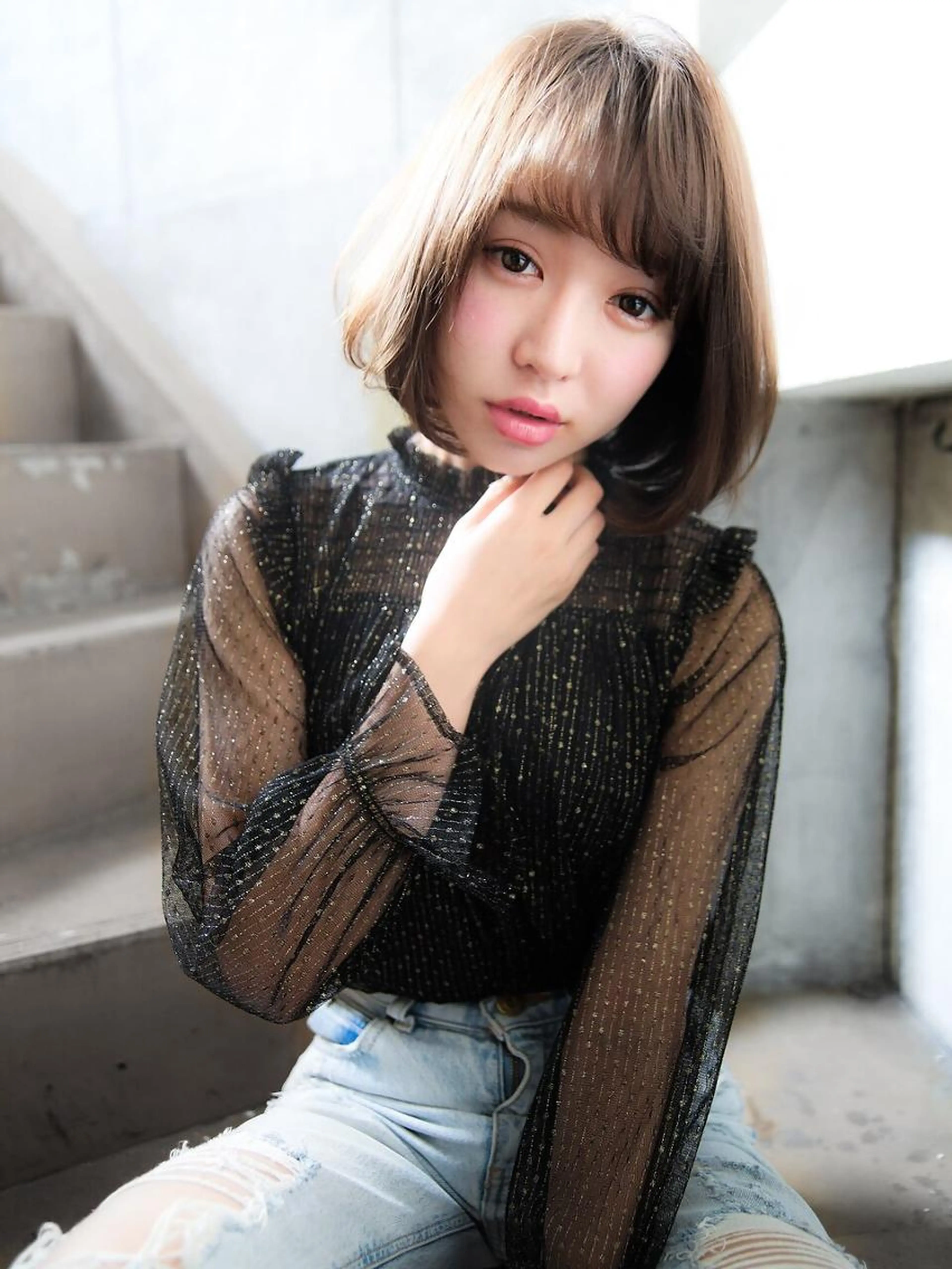 《初回限定》全体カラー〈カット別シャンプーブロー込〉¥4400の写真