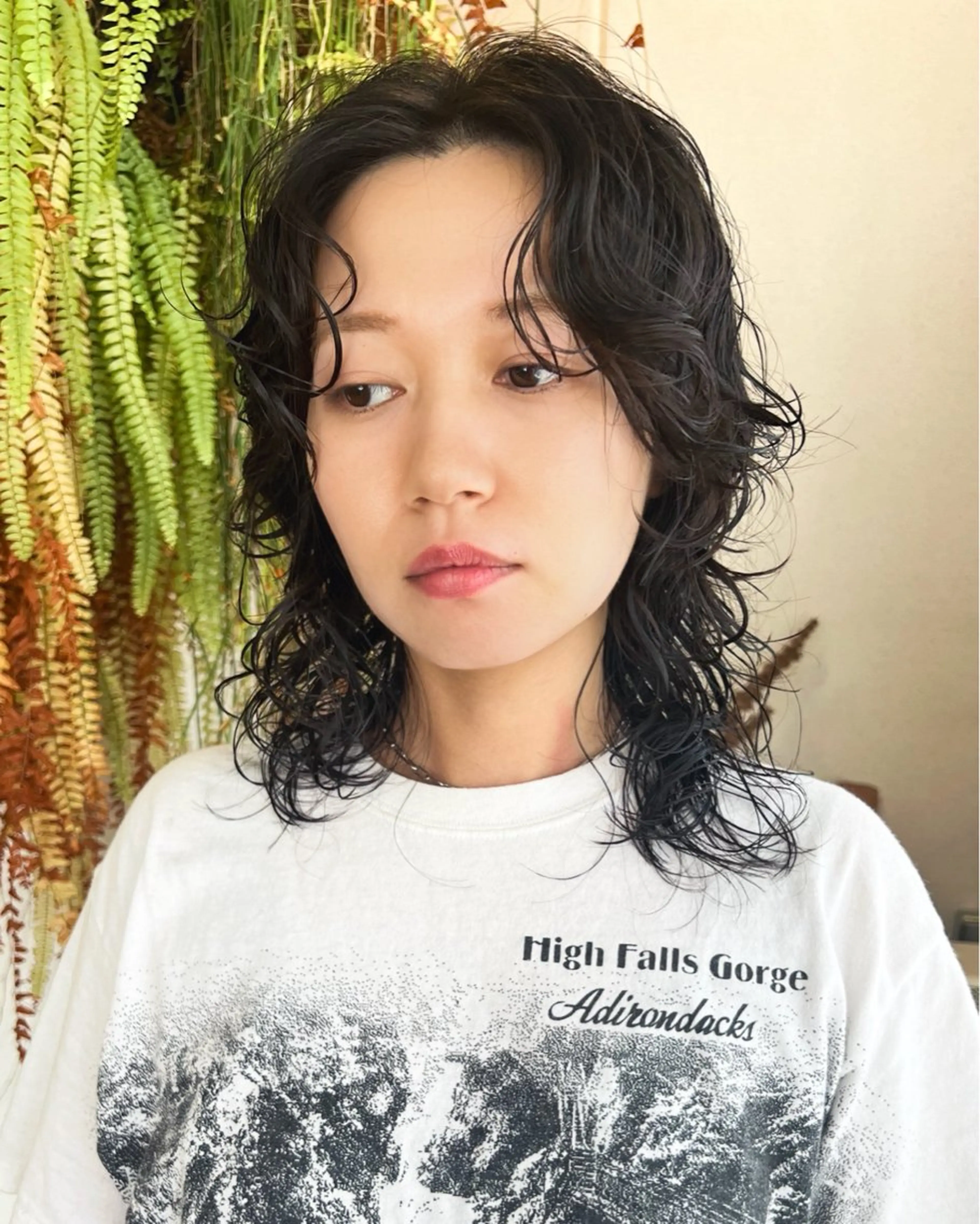 ミディアム ウルフカット エトウリクシ パーマ美容師のヘアスタイル