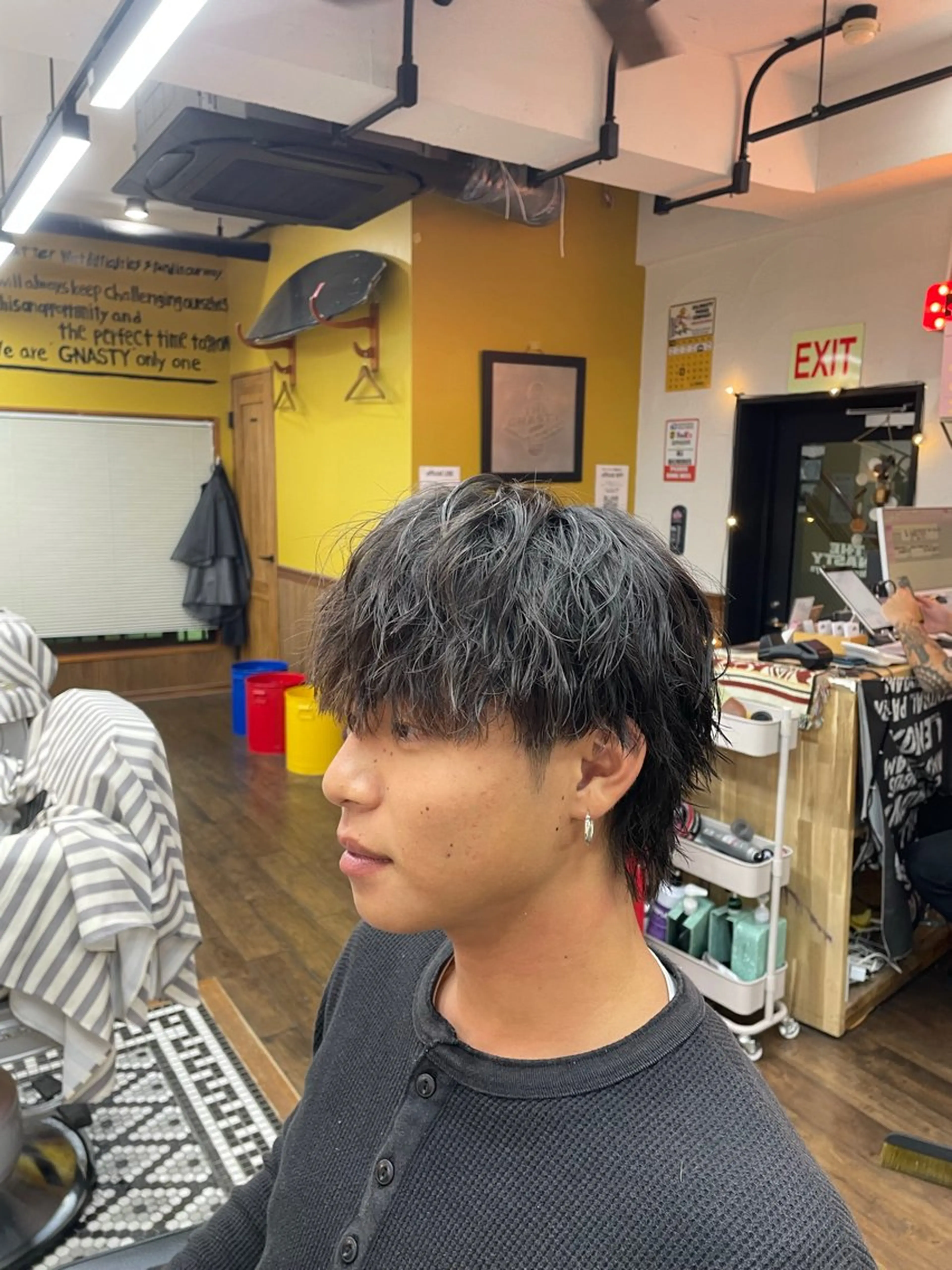 ミディアム メンズ 刈り上げ メンズサロン　ザ・グナスティ所属・石毛 翔大のヘアスタイル