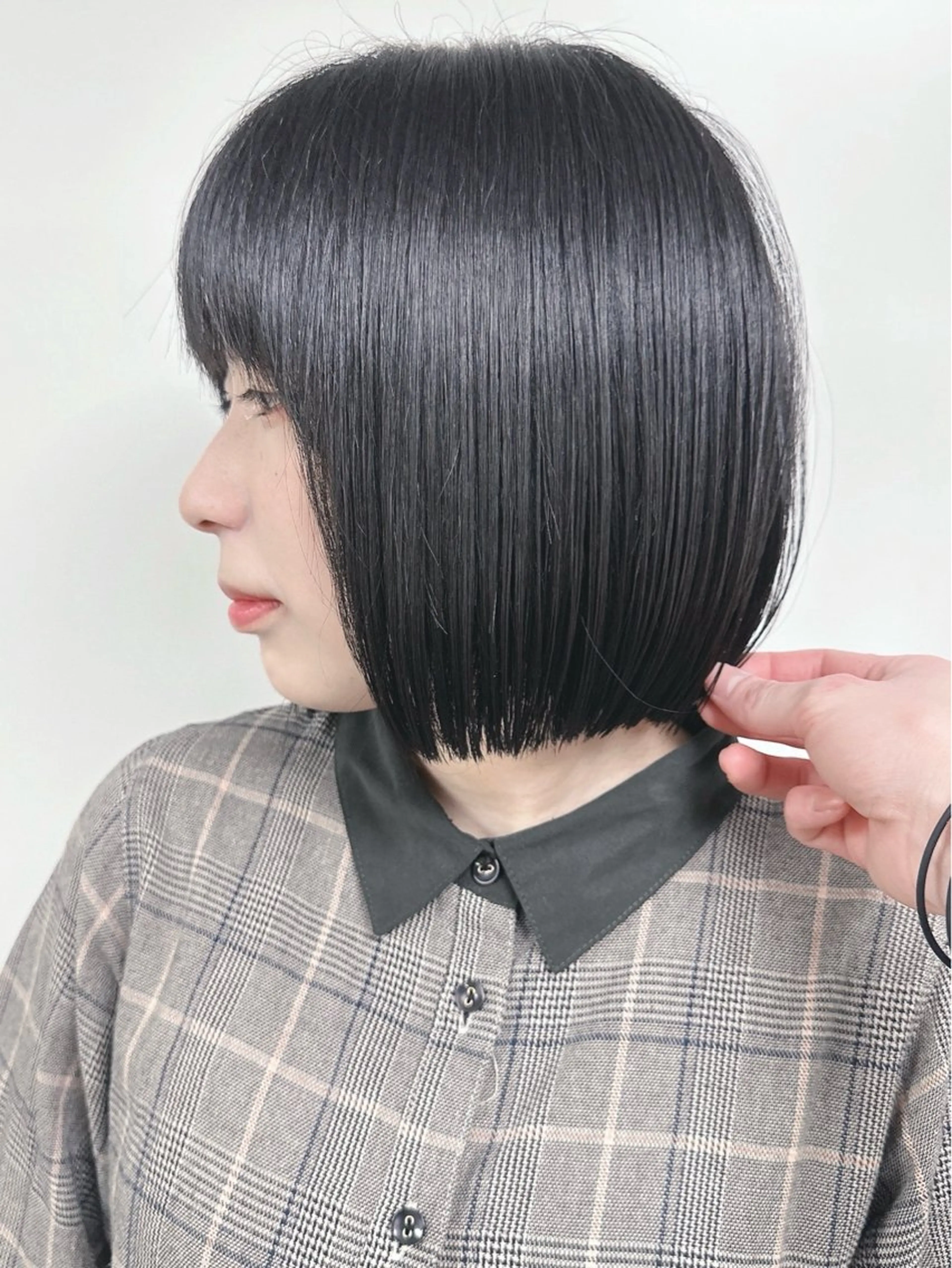 ミディアム 小顔ボブ/お悩み解決 /ボブパーマ/とういのヘアスタイル