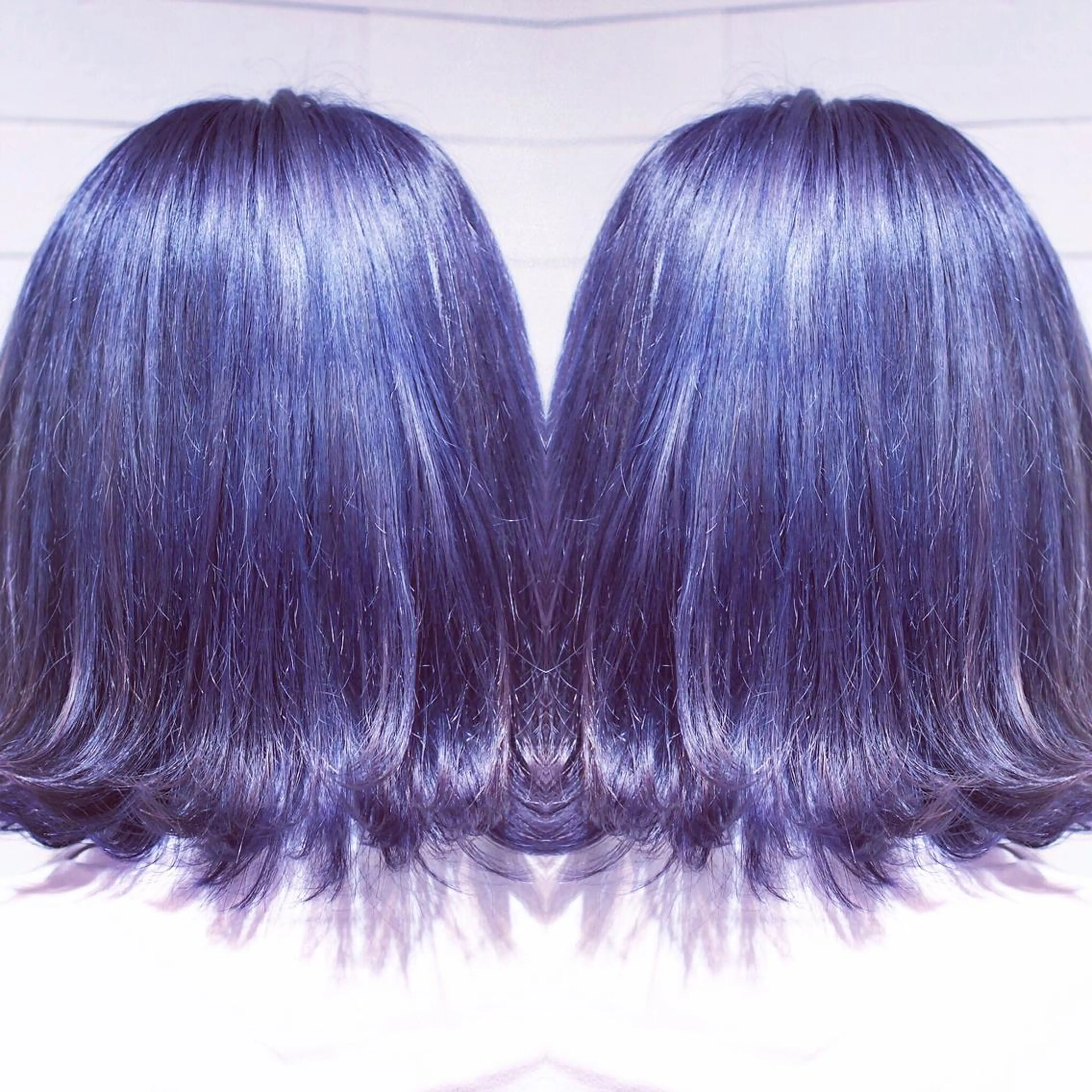 ショート カラー ブリーチ グラデーションカラー バイオレットカラー 及川シゲル 髪質改善講師のヘアスタイル