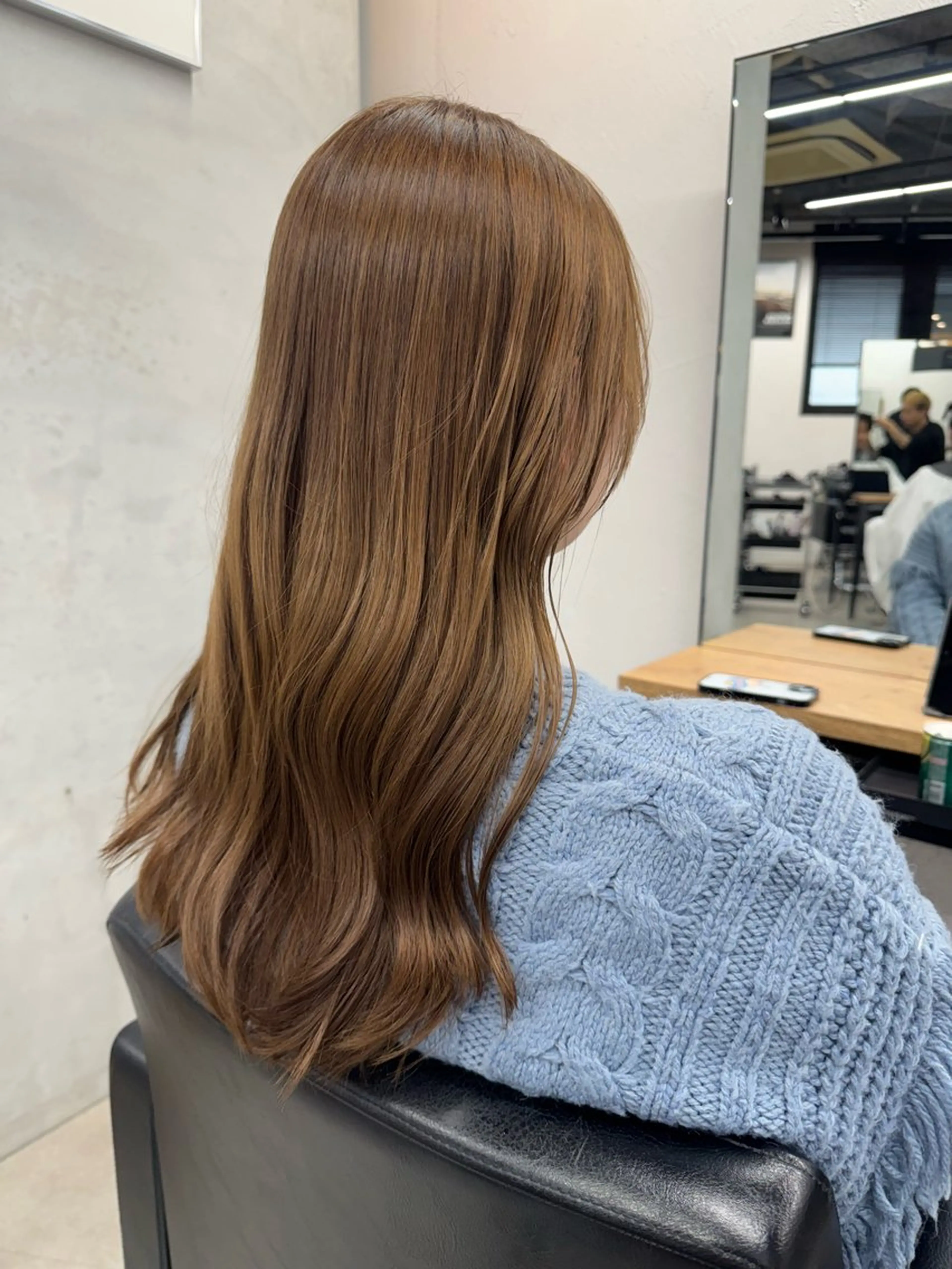 ミディアム カラー ヘアカラー トリートメント Rico / bob/グレージュのヘアスタイル