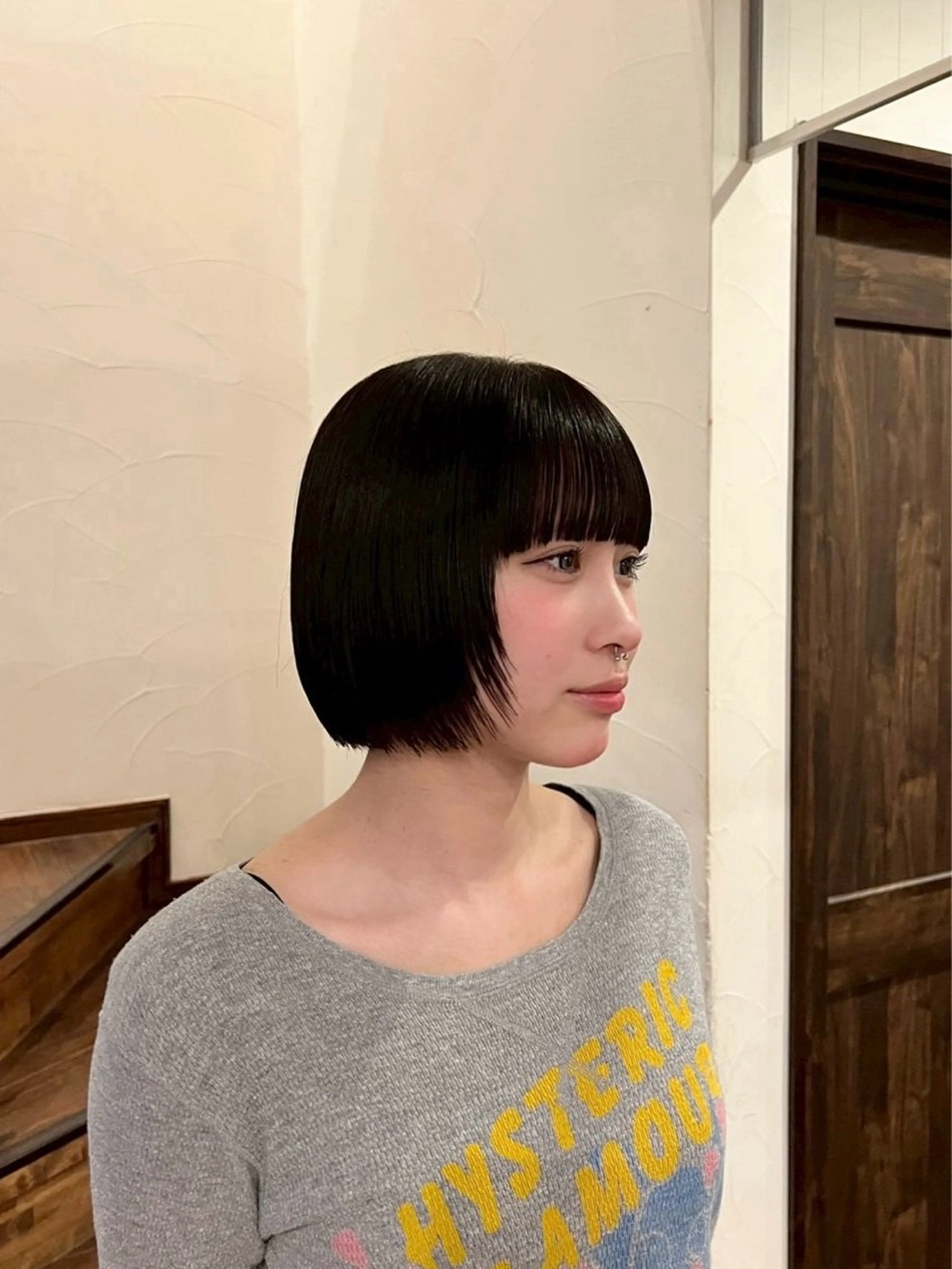 ショート ボブ 顔周りカット レイヤーカット 美容室 Luccica HAWAII所属・ボブ/ Shukaのヘアスタイル