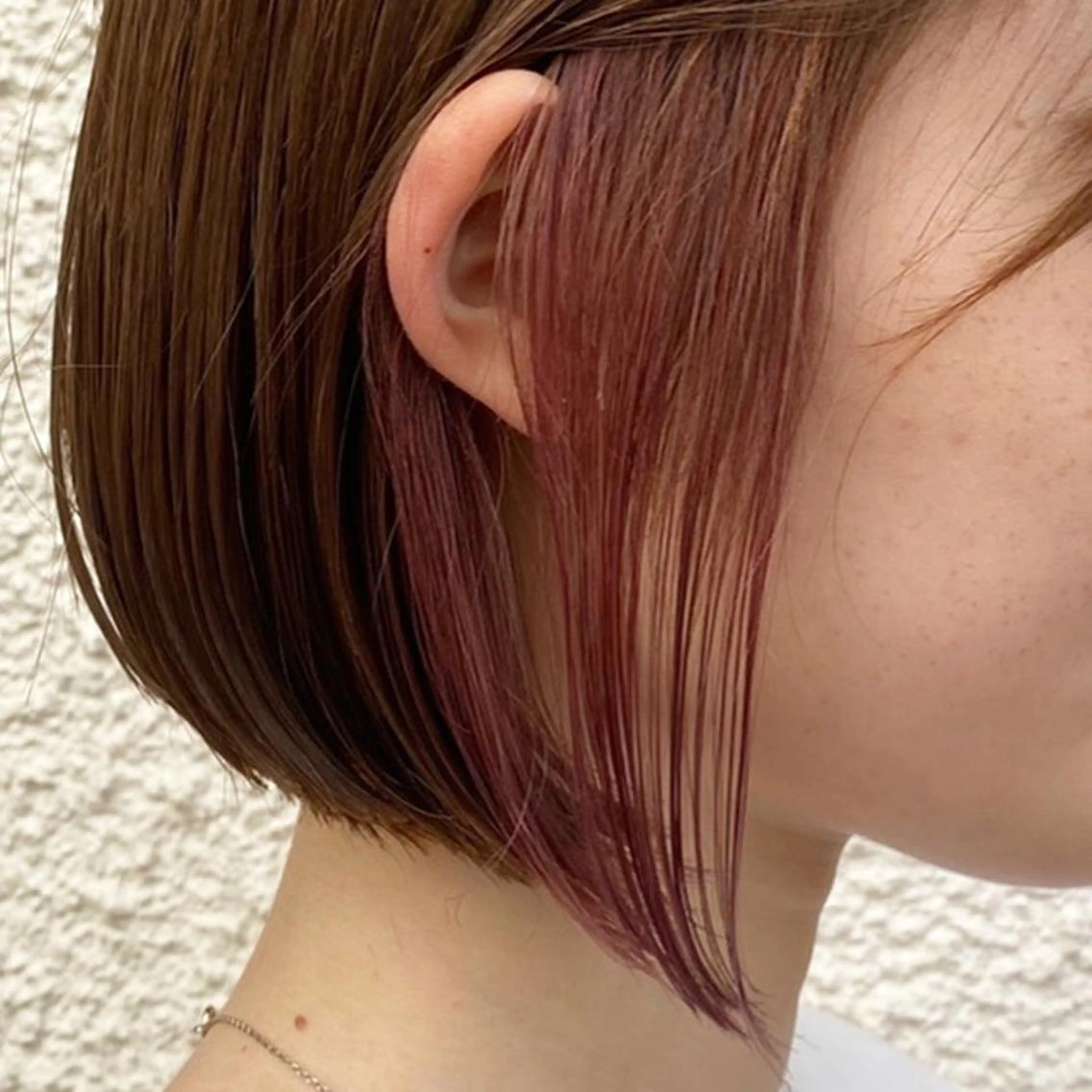 ショート カラー イヤリングカラー ブリーチなしWカラー 🎀韓国ヘア/amiのヘアスタイル