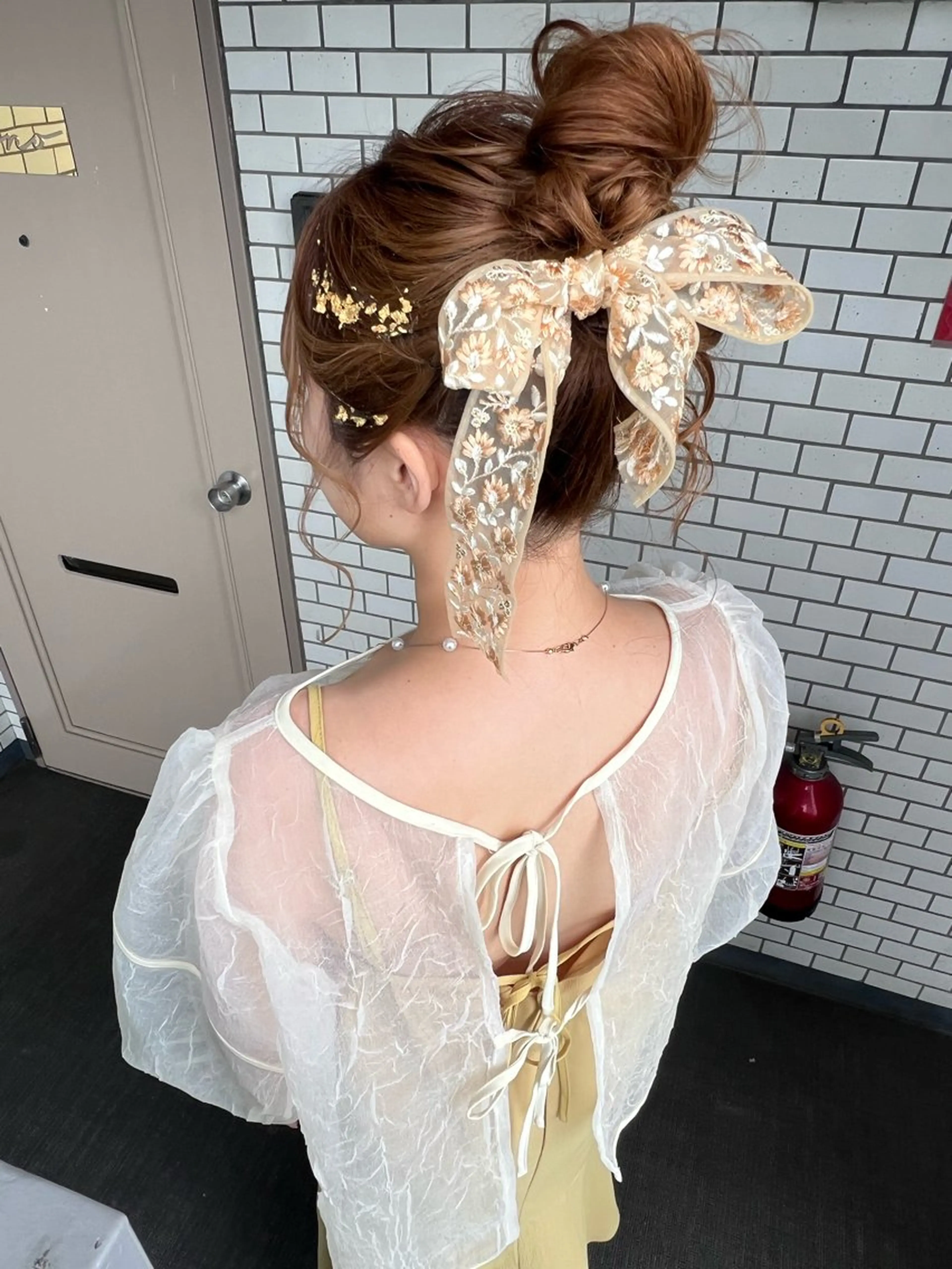 ヘアアレンジ お団子ヘア ヘアセット 大人可愛いヘアメイク 💋🧚‍♀️しずかのヘアスタイル