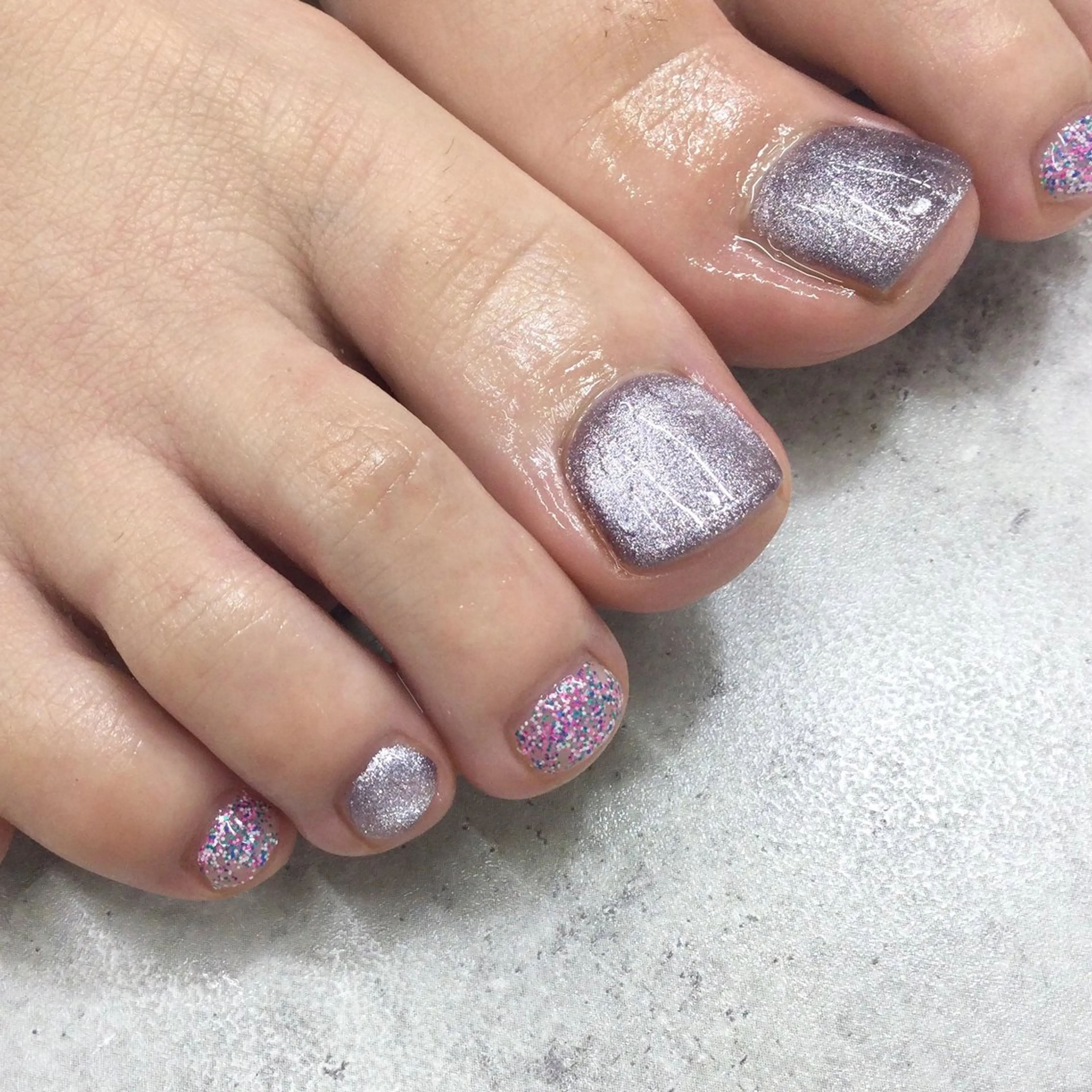 ネイル 長さ出し フットネイル ジェルネイル マグネットネイル 持ち込み Nail Day 四条烏丸店のネイルデザイン