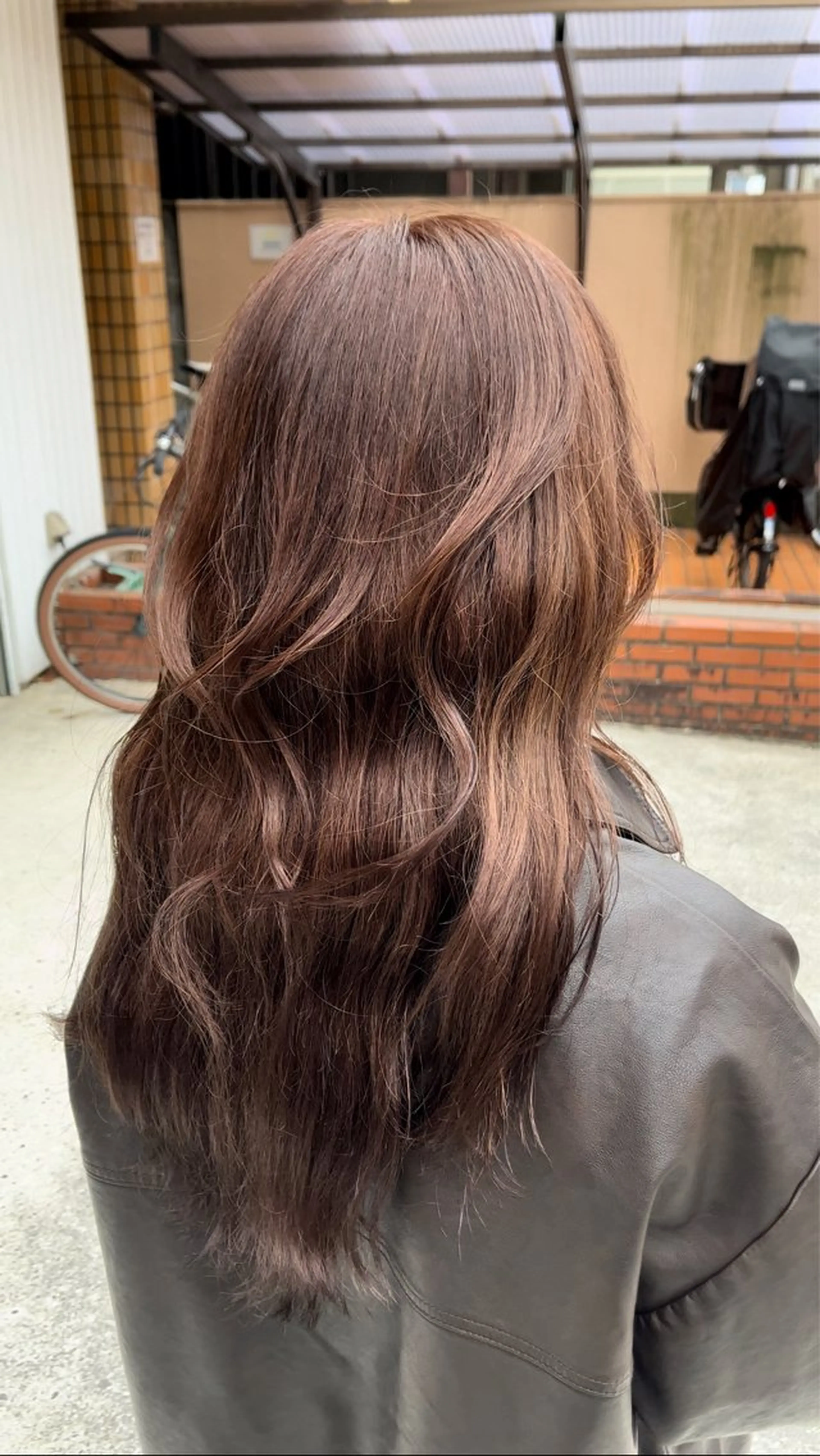 ロング カラー ベージュカラー ピンクカラー ピンクベージュ カット ヘアカラー レイヤー/透明感/髪 質改善/メンズ/佐藤のヘアスタイル