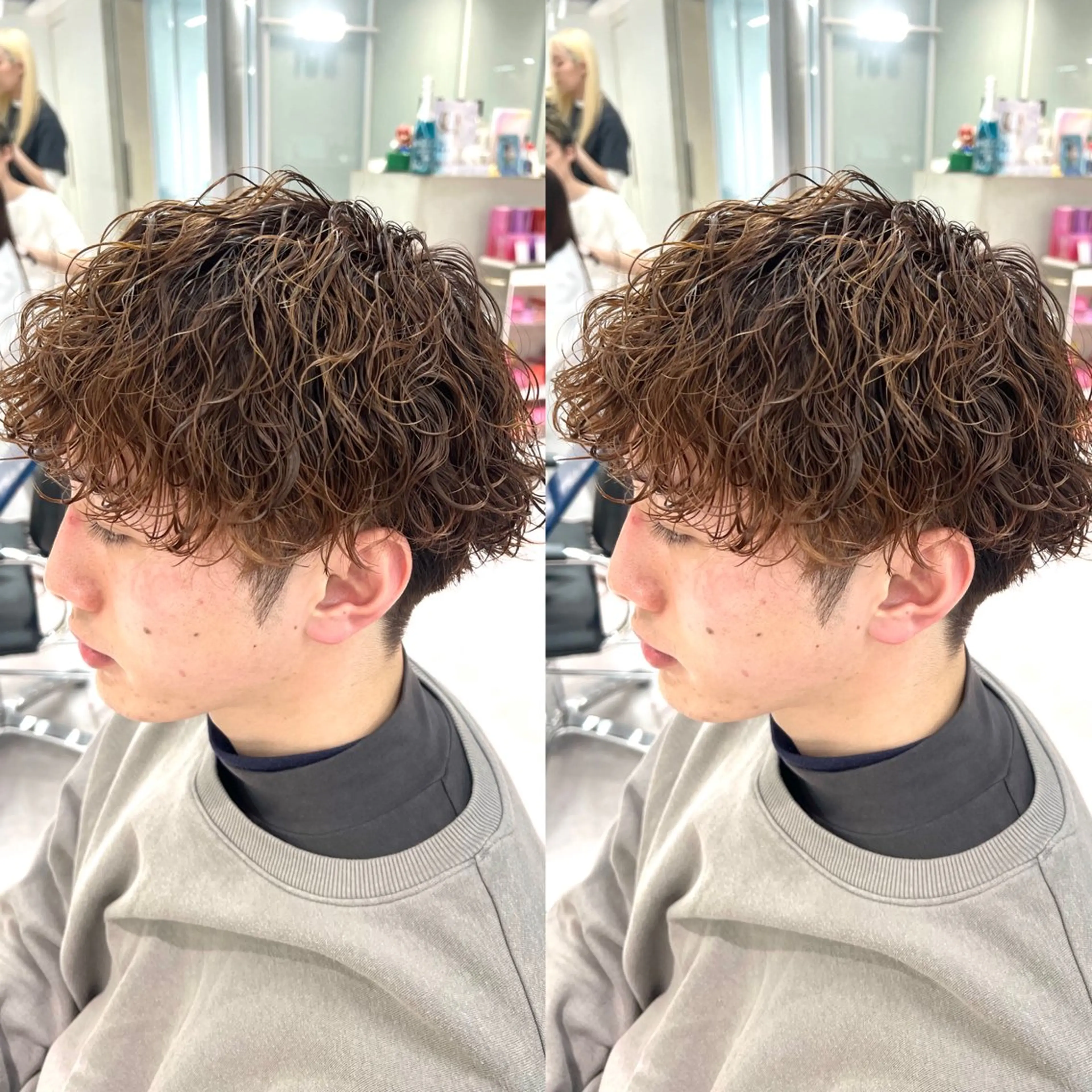 パーマ メンズ カット パーマ トリートメント ツイスパ/シャドウ 矢吹俊大郎のヘアスタイル