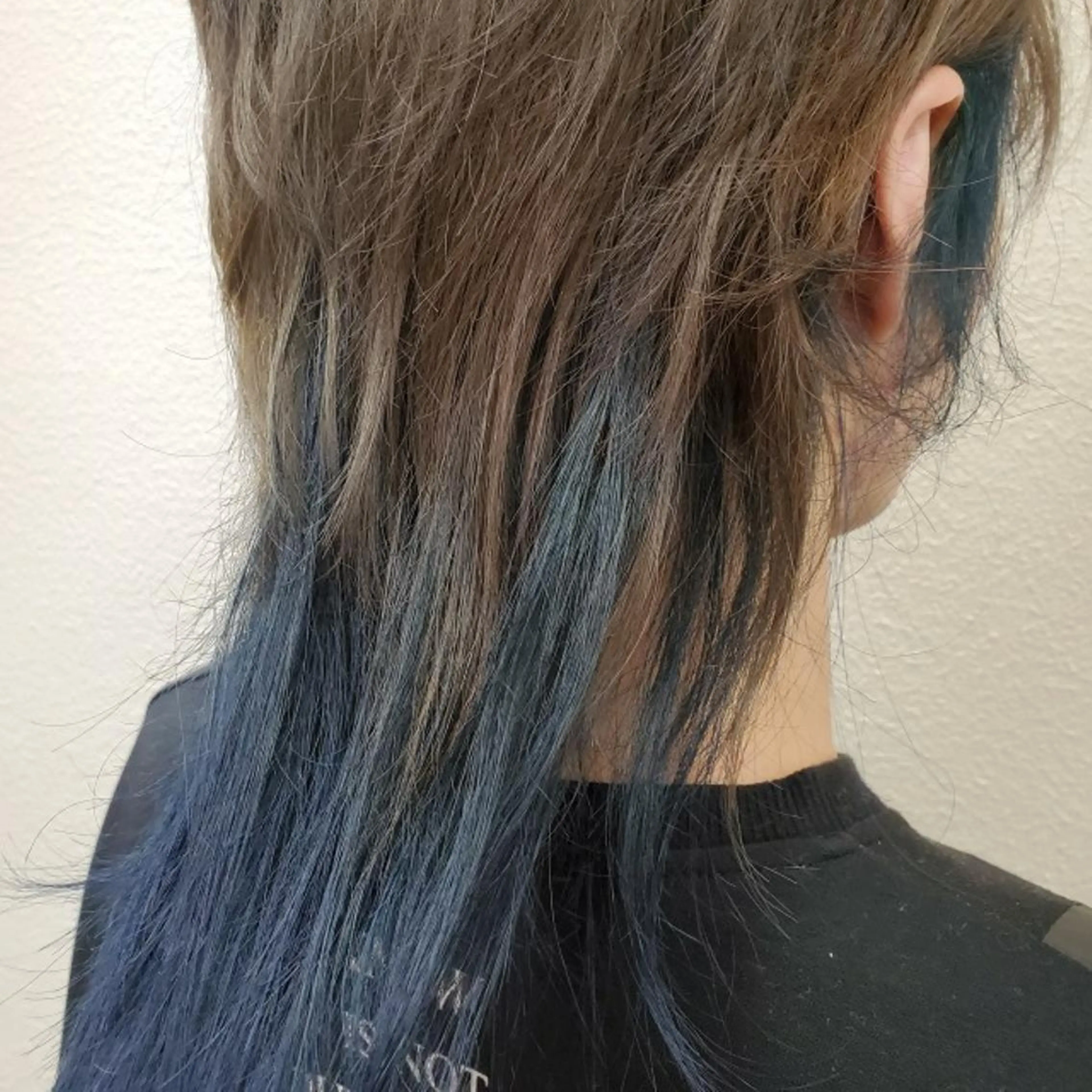 ミディアム カラー インナーカラー ネイビーカラー 推しアニメカラー🌈 ツヤ透明感カラー🦄のヘアスタイル