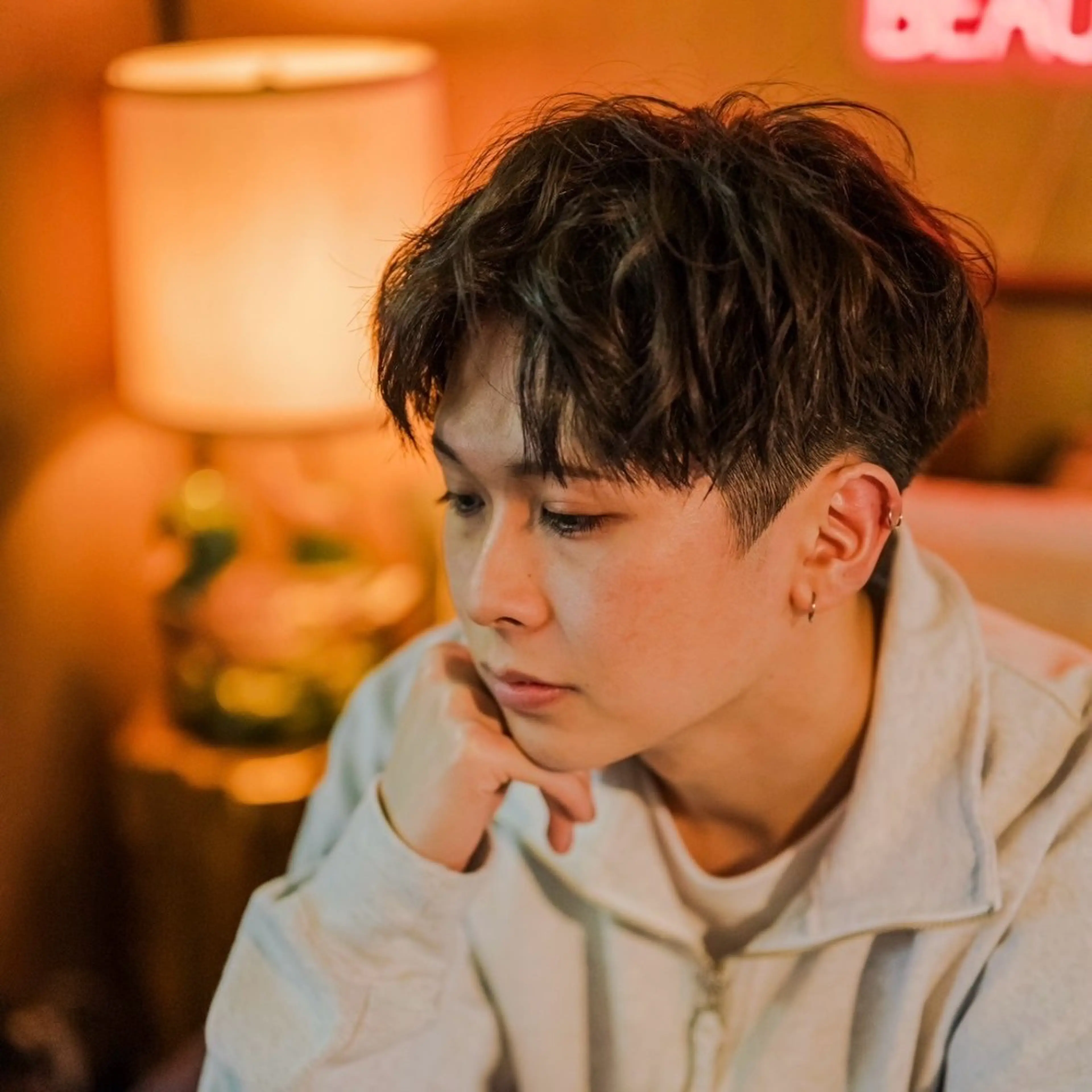 パーマ メンズ Shalu 相模大野店所属・💜にしむら みく💜のヘアスタイル