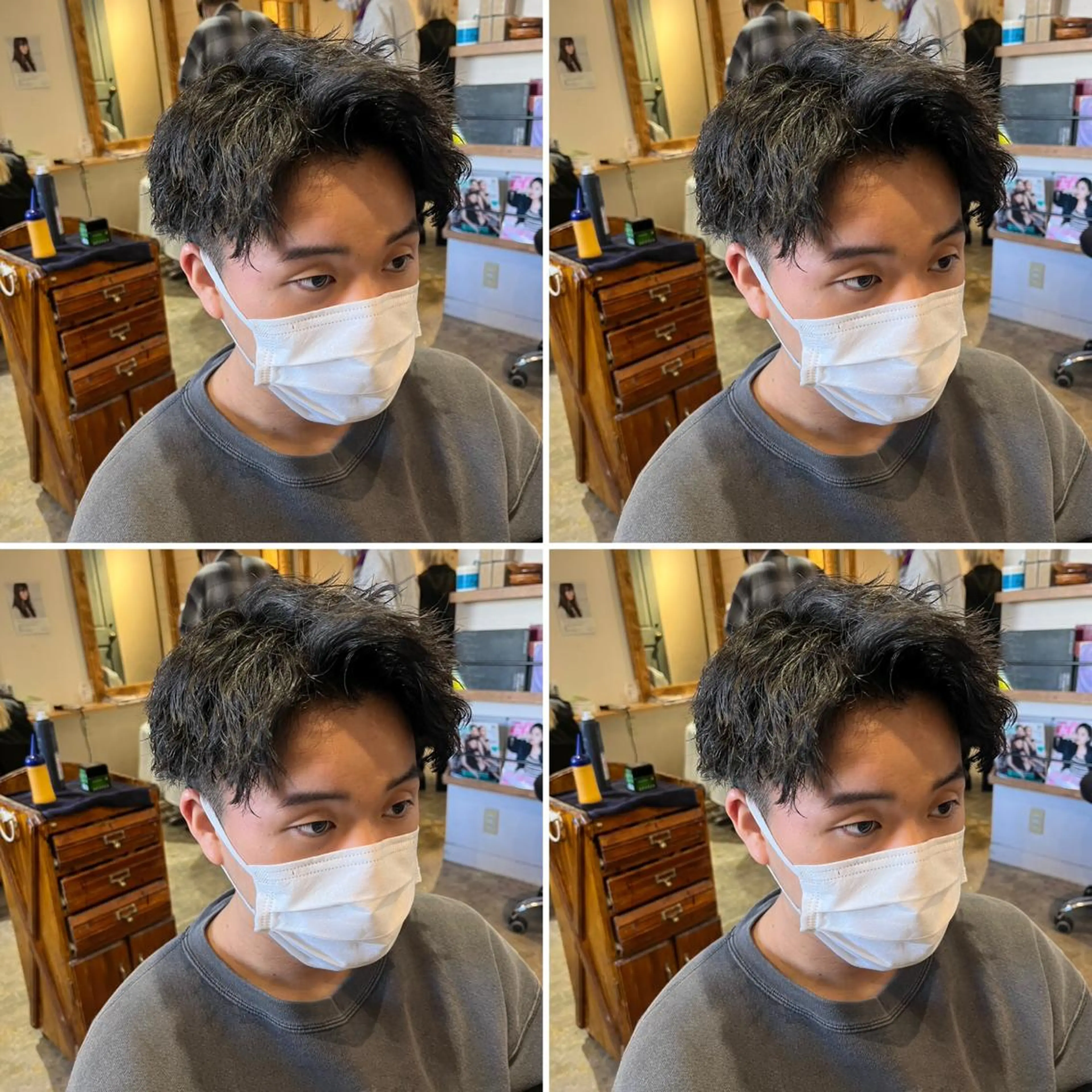 パーマ メンズ カット パーマ トリートメント ヘアセット 👑メンズパーマ特化 店長望月謙二郎👑のヘアスタイル