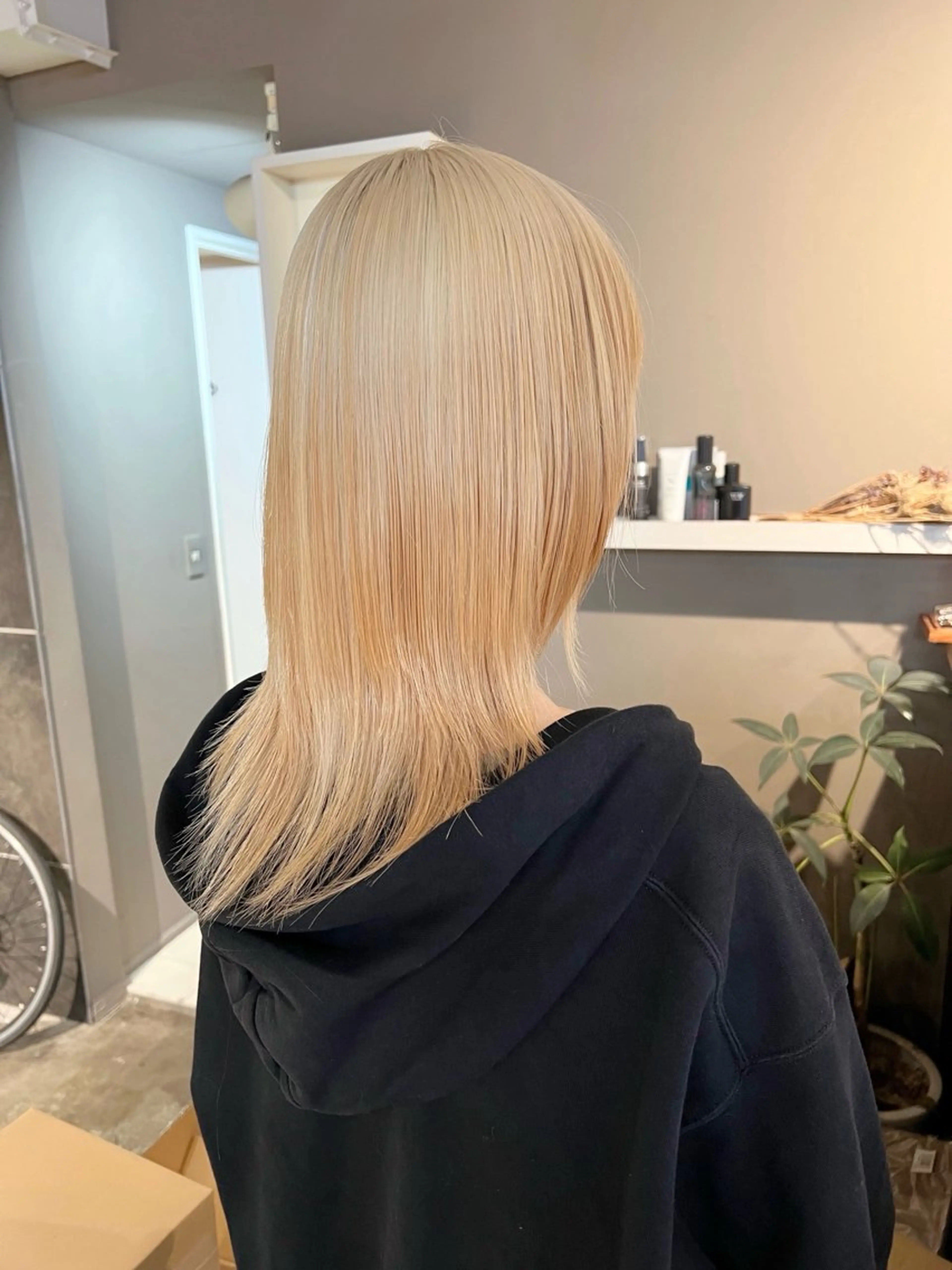 ロング カラー ブリーチ daiki 原宿のヘアスタイル