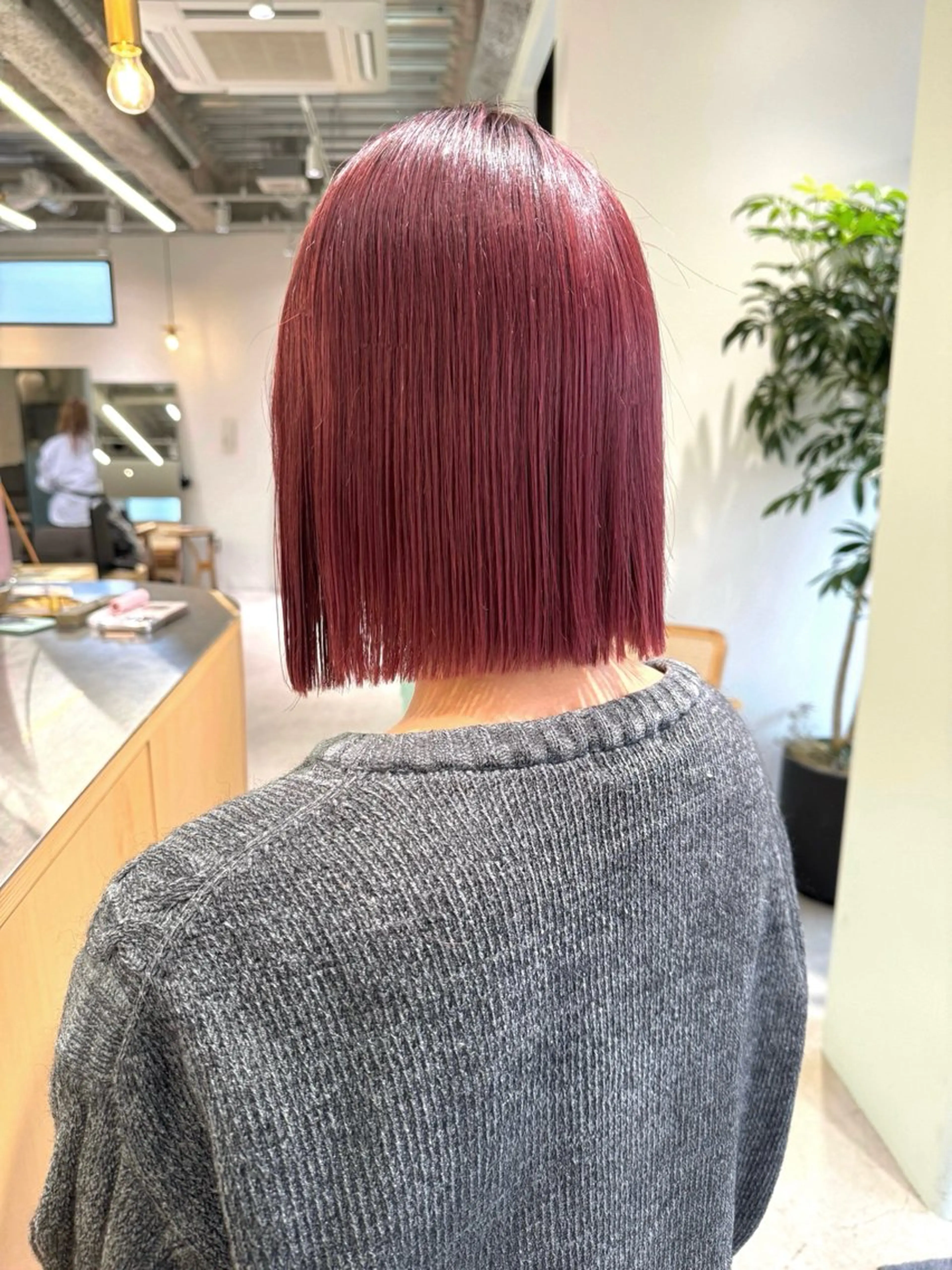 ショート ボブ タンバルモリ 韓国風ヘア 外ハネヘア カット ヘアカラー トリートメント タッセルボブ /DAIKIのヘアスタイル