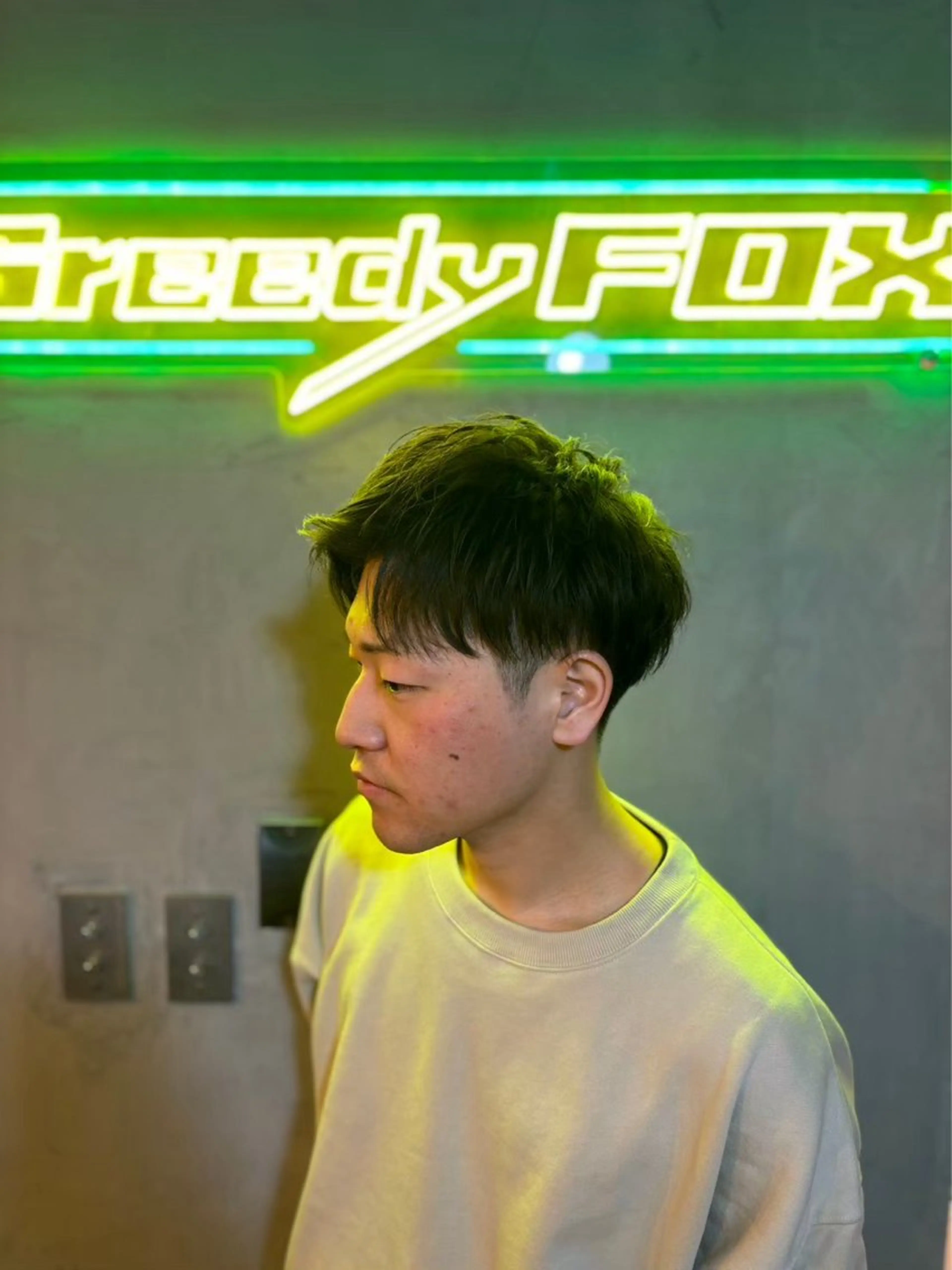 ミディアム カット dunhill 斉藤 大樹/メンズカットのヘアスタイル