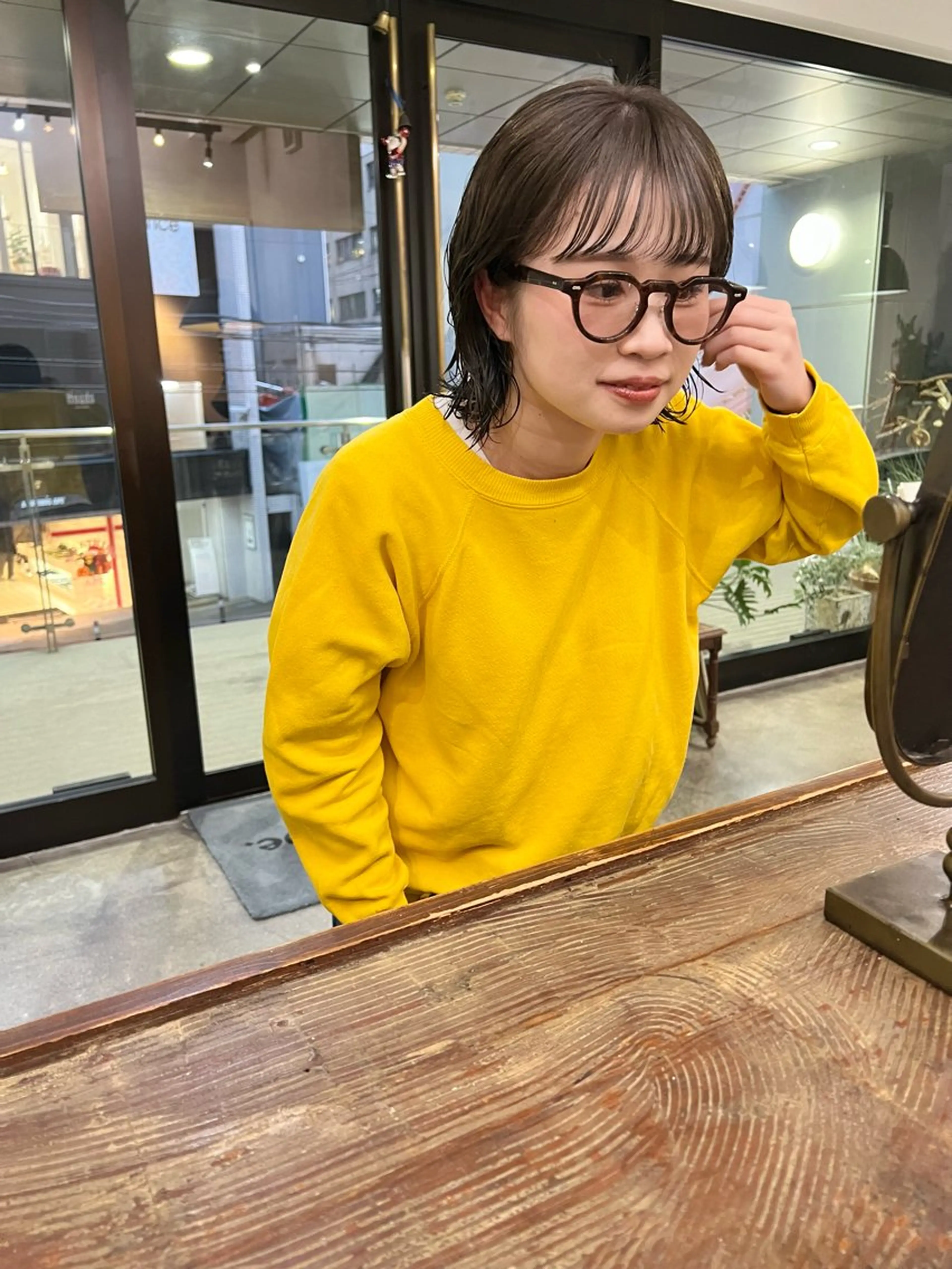 ショート カラー パーマ ボブ カット ヘアカラー パーマ 千葉 郁也のヘアスタイル