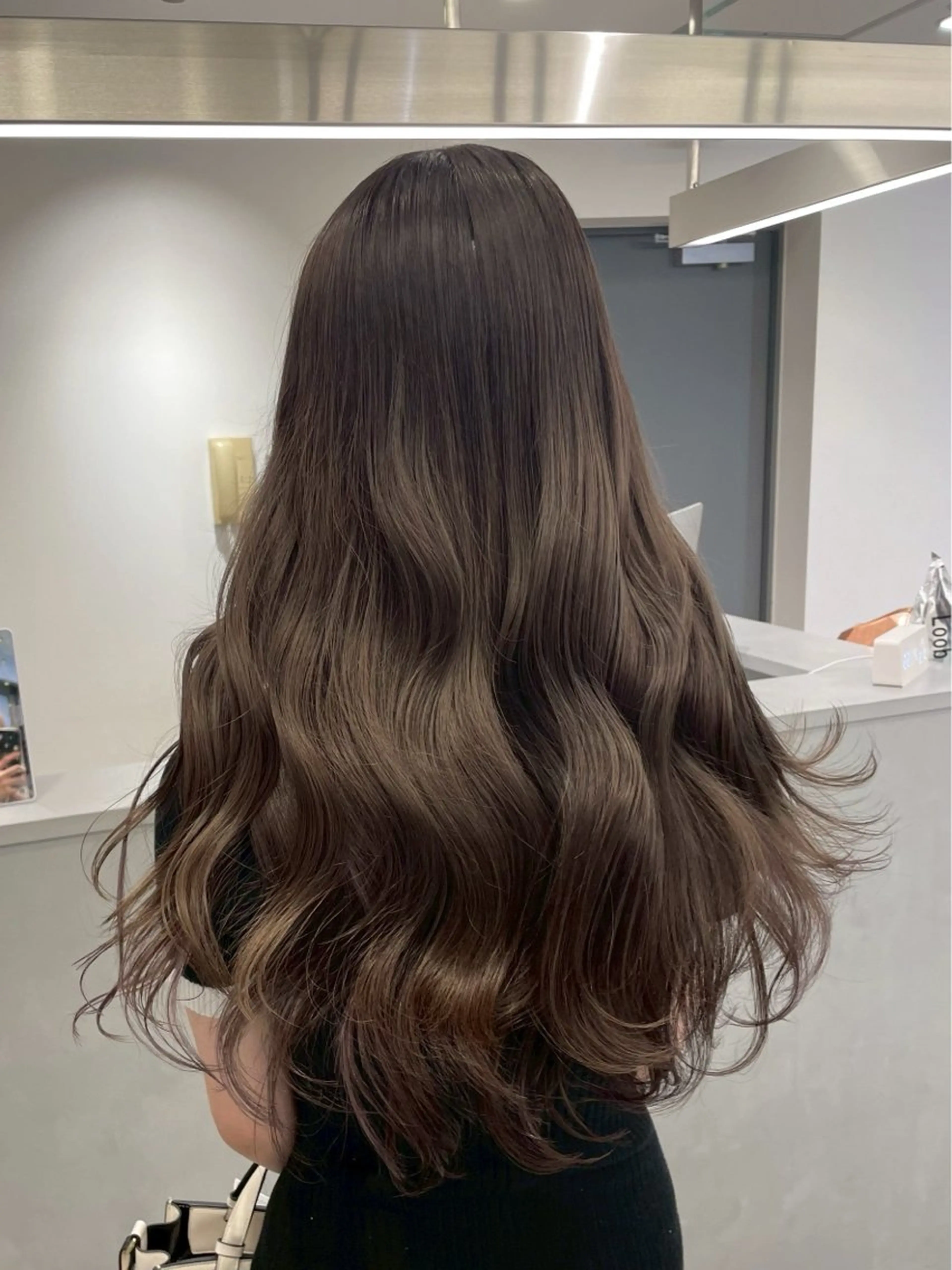 ロング カラー ヘアカラー トリートメント Loob TOKYO MiZUKiのヘアスタイル