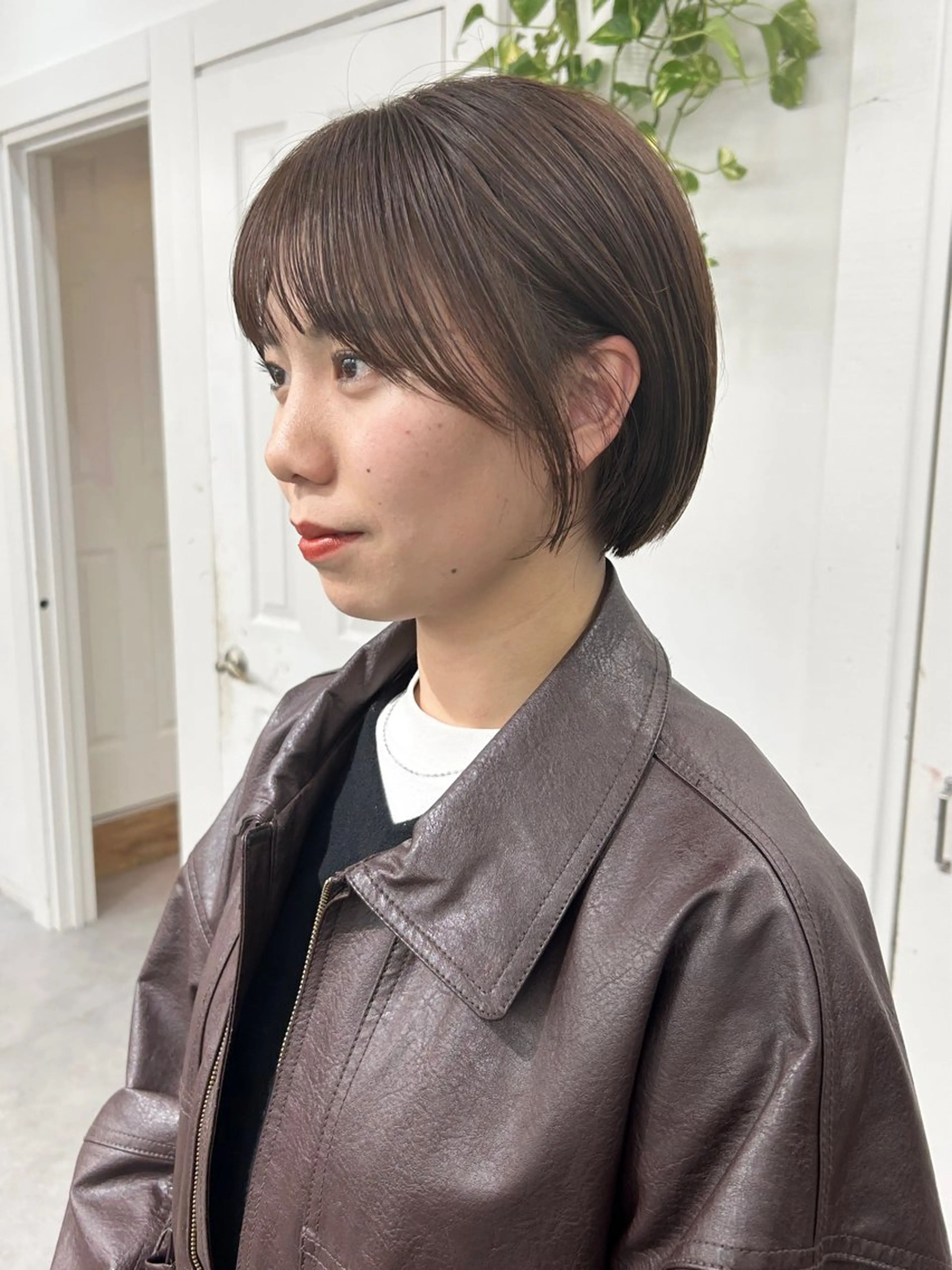 ショート カラー レイヤーボブ/ 艶カラー/サナ🌼のヘアスタイル