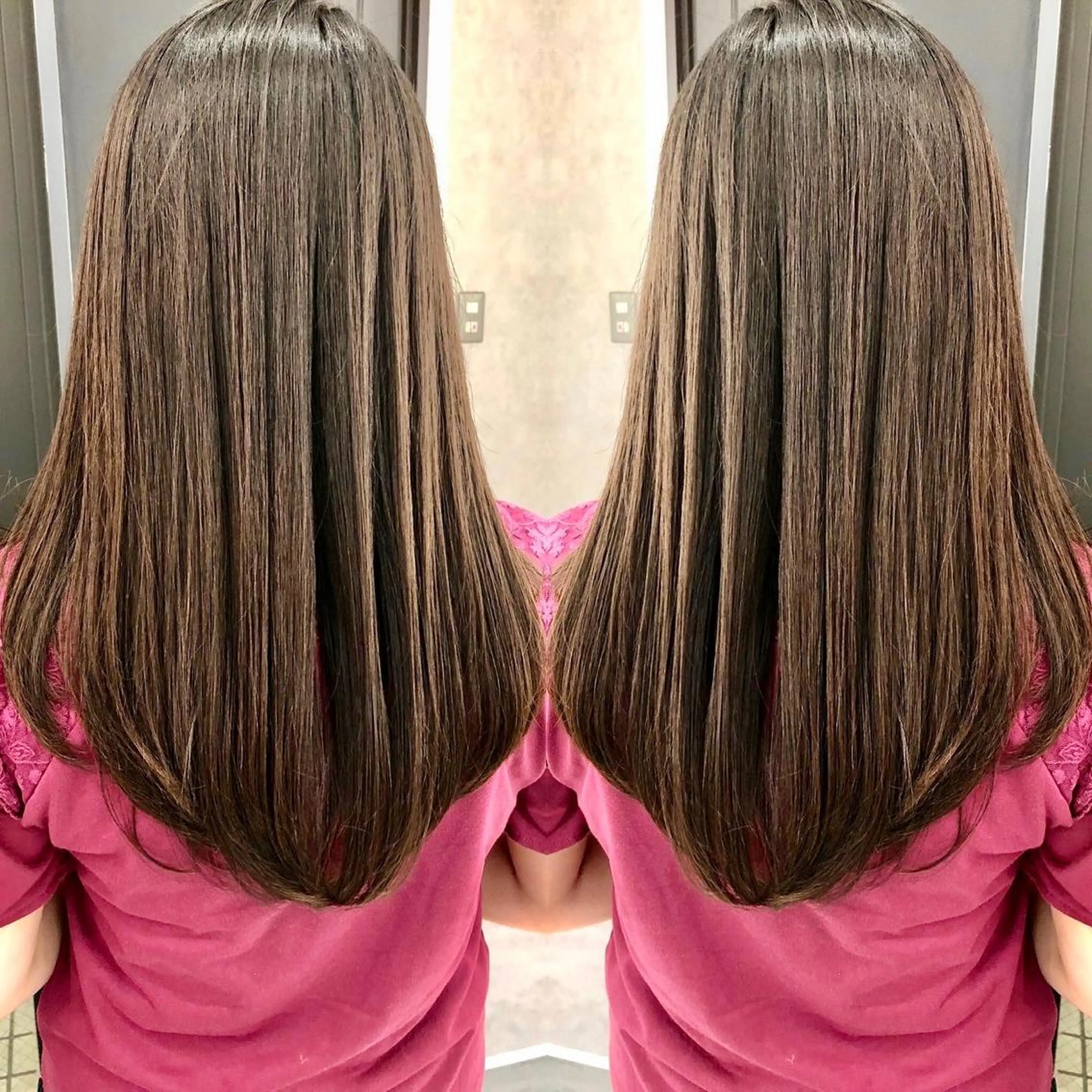 ロング トリートメント 酸熱トリートメント カット トリートメント 天野 涼のヘアスタイル