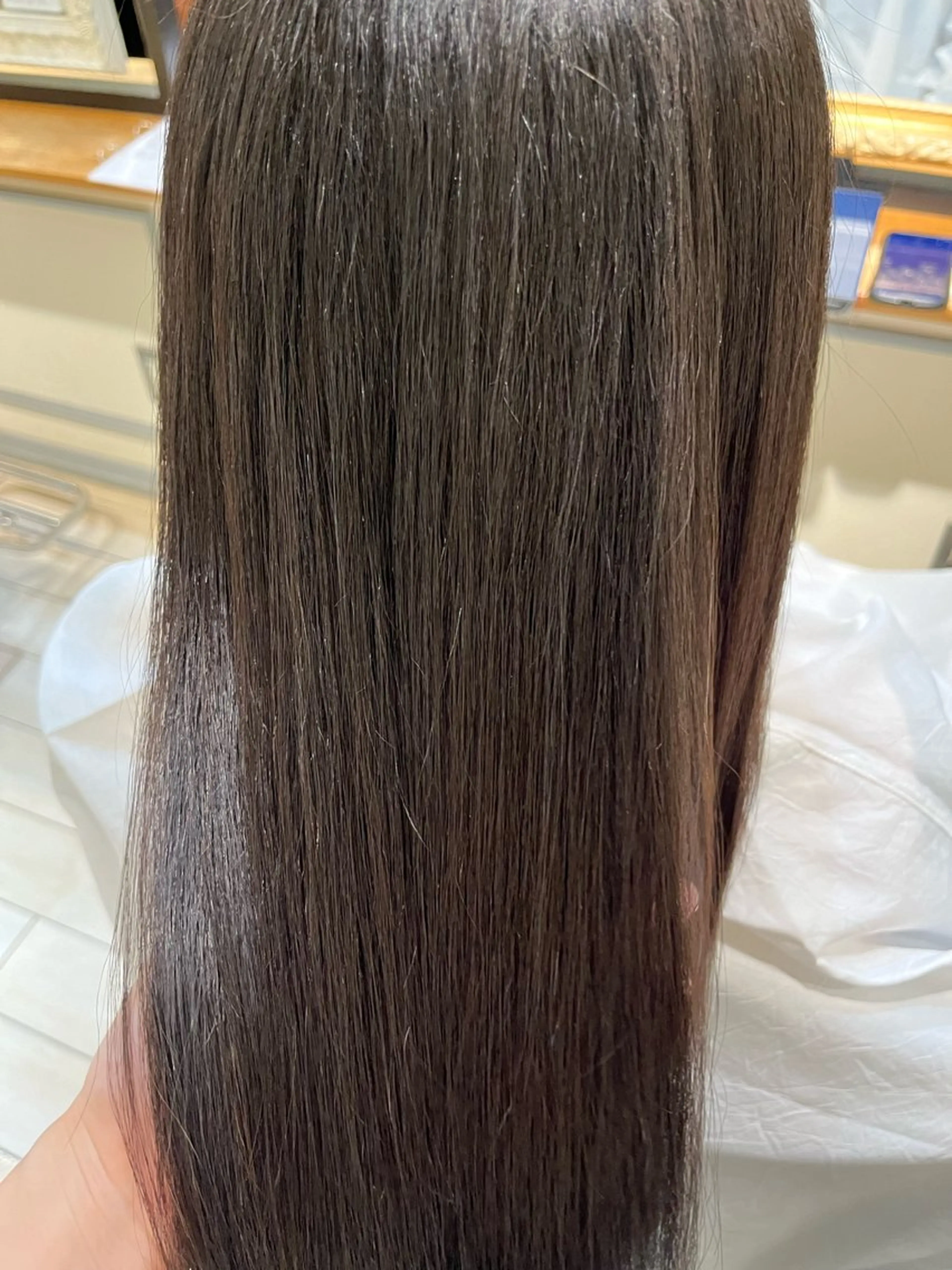 ミディアム カラー 縮毛矯正 古屋 澪　艶髪カラー✨のヘアスタイル