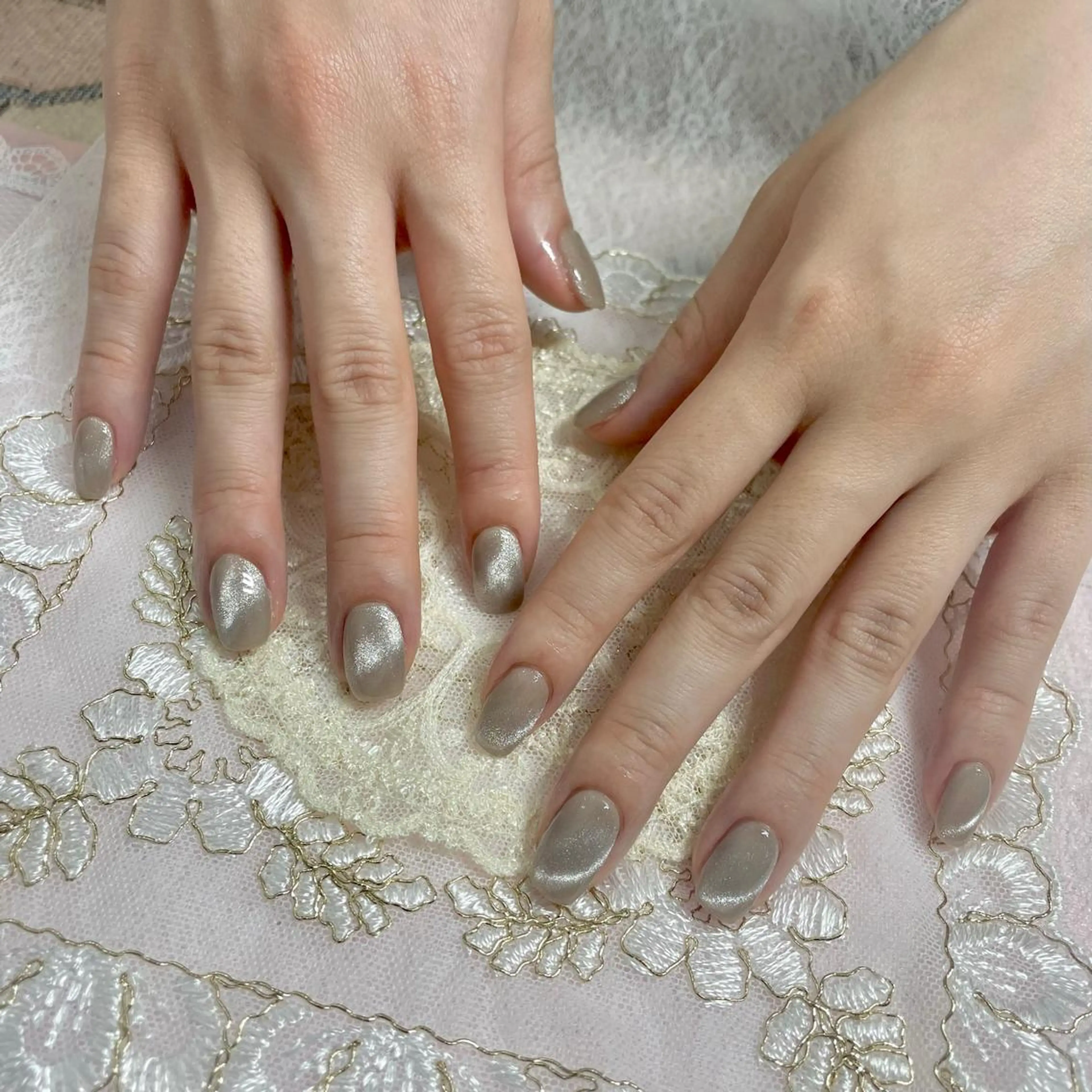 ネイル アートネイル オーロラネイル 成人式 ジェルネイル 卒業式 J terrace Nailのネイルデザイン