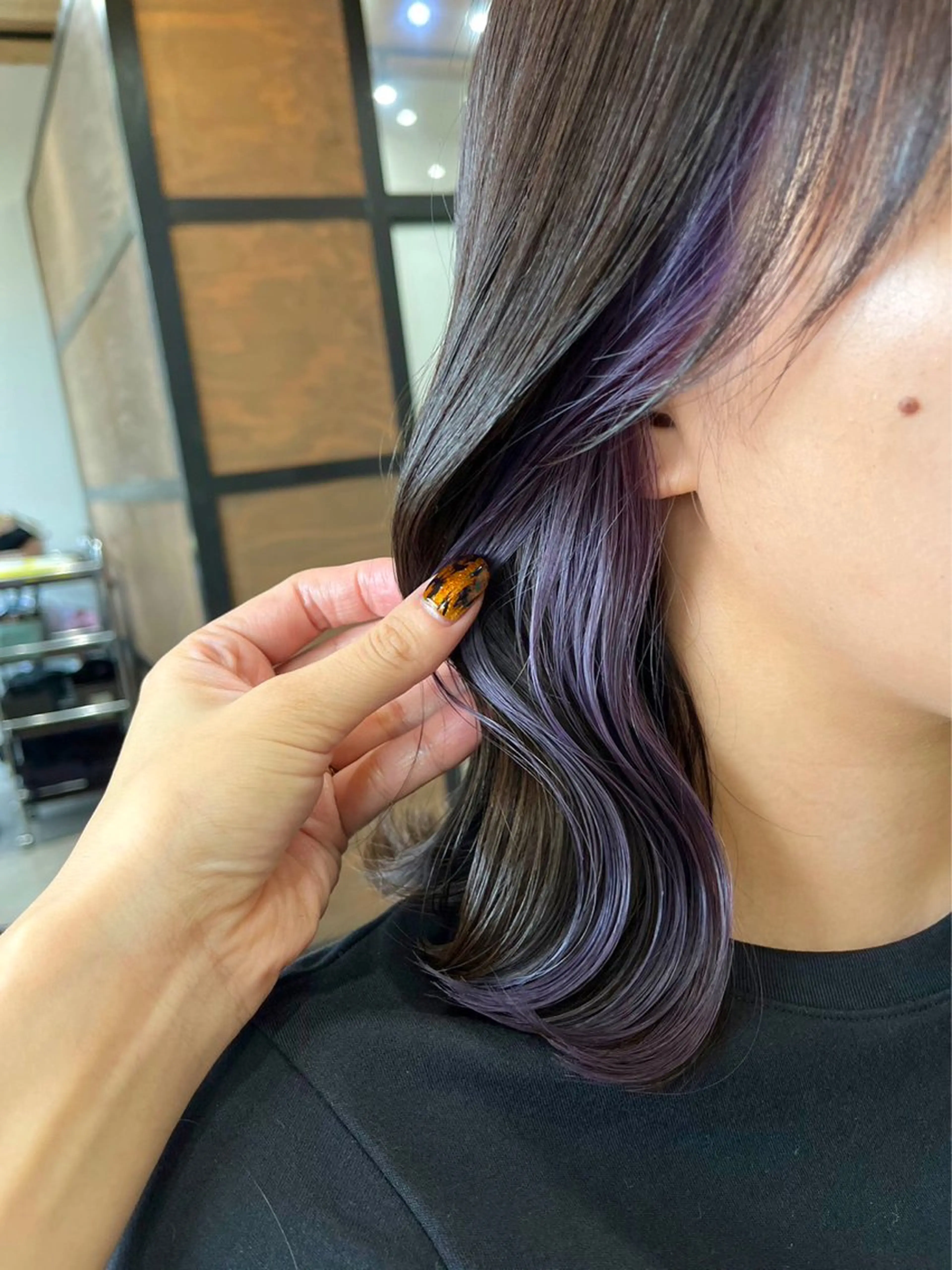 ミディアム 韓国カット/透明感 Re.Labo岡本のヘアスタイル