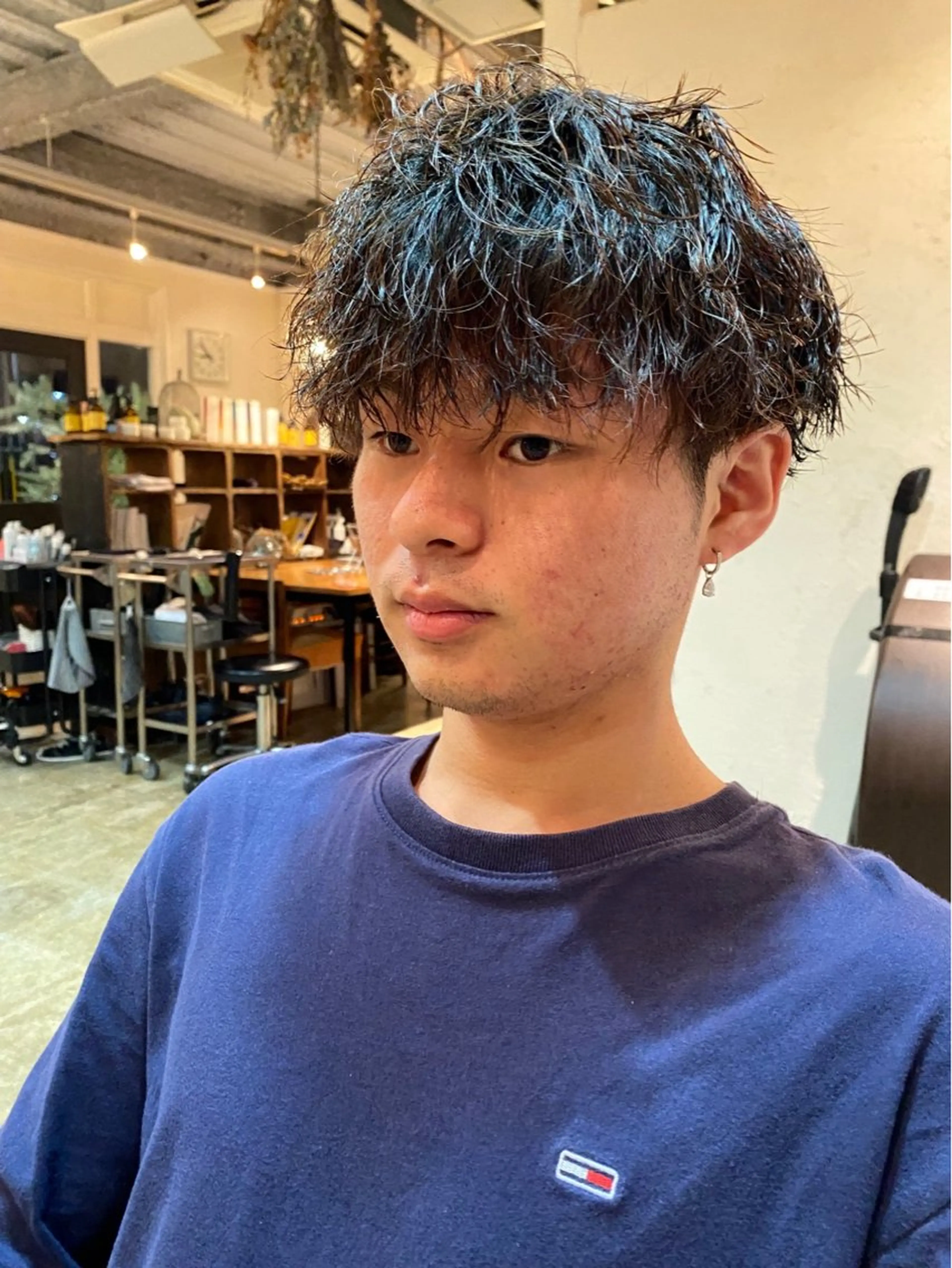 パーマ 岡田 神奈のヘアスタイル