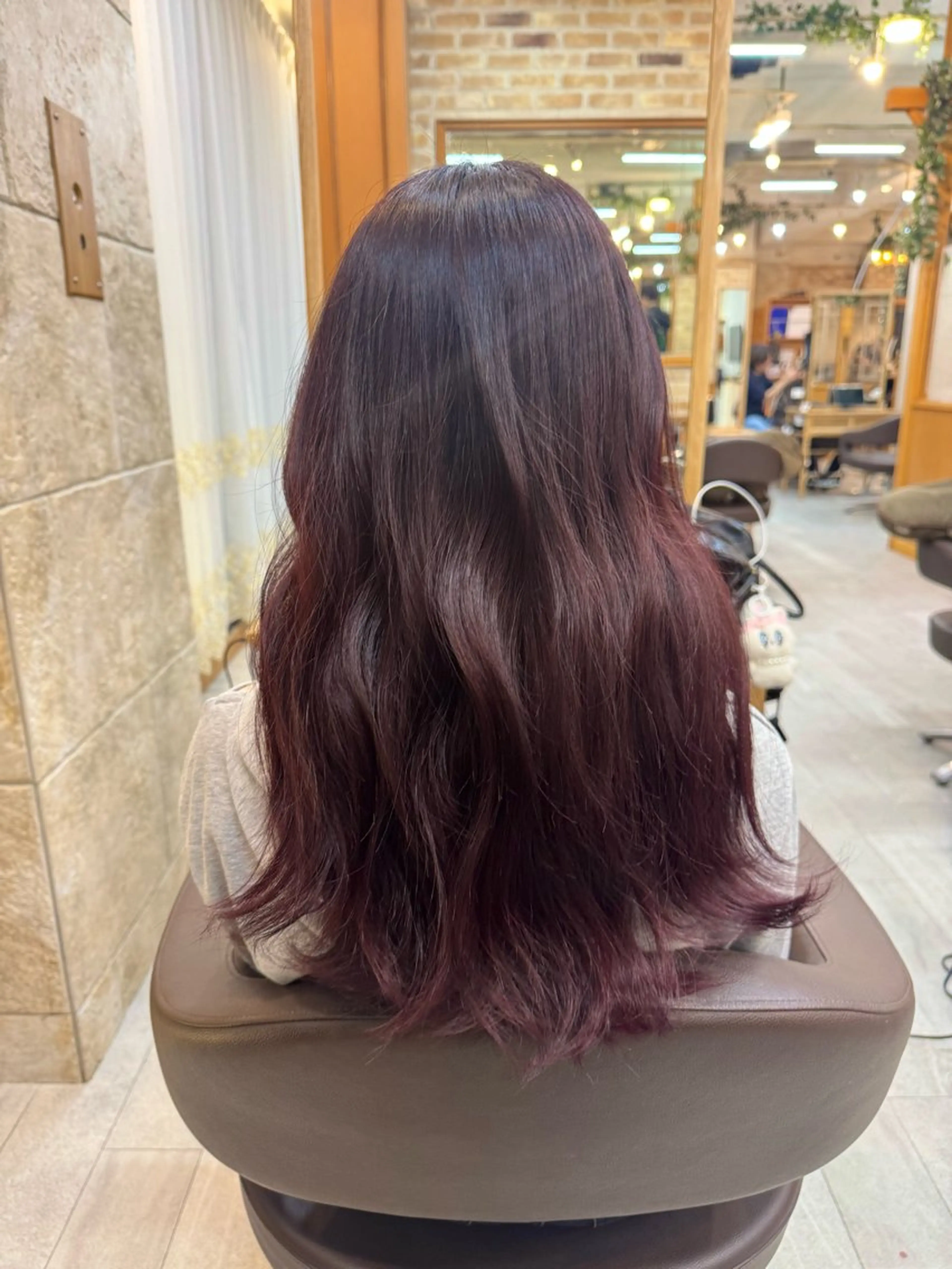 セミロング ヘアカラー 細矢 翔太のヘアスタイル