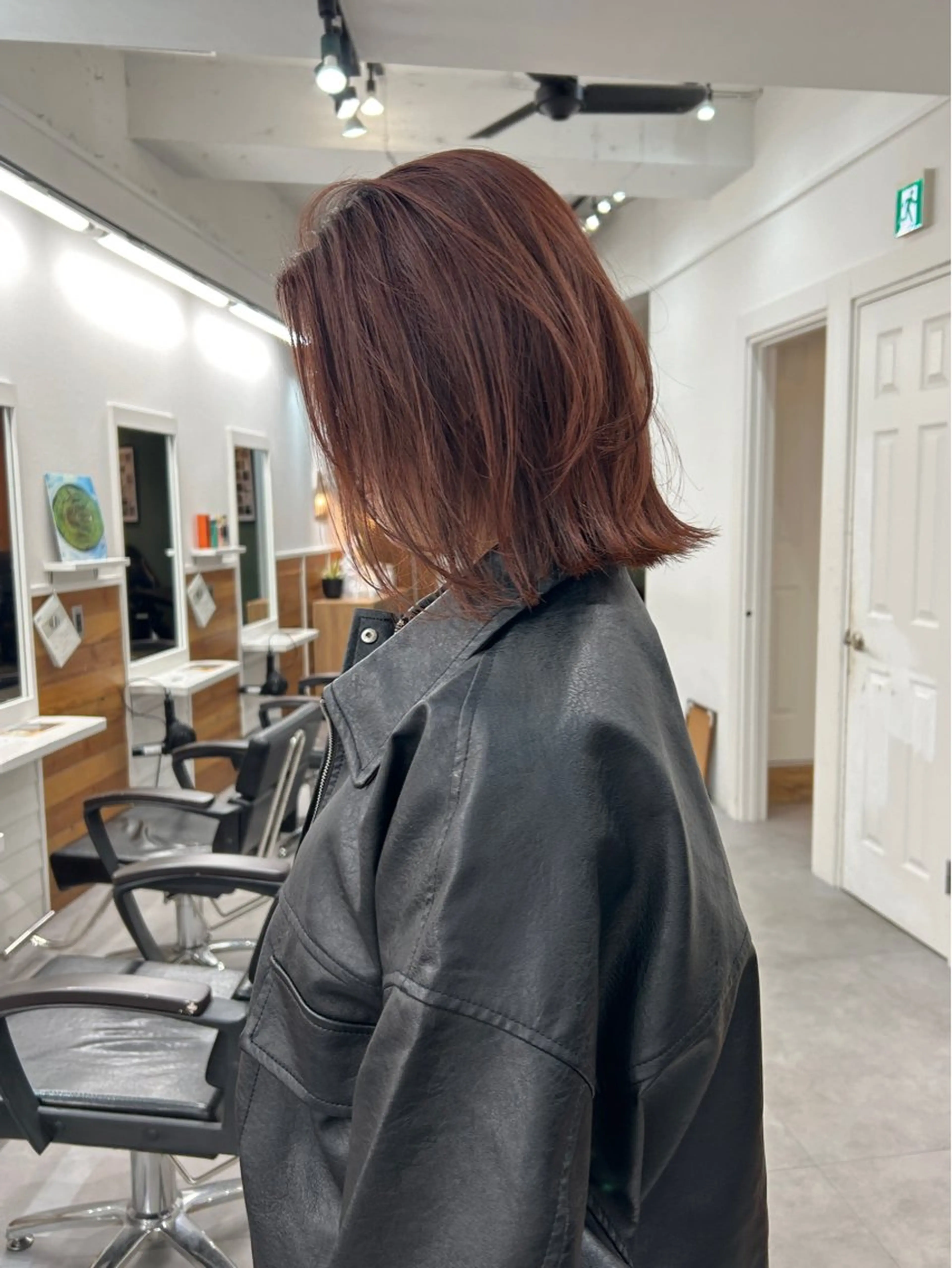 ミディアム カラー レイヤーボブ/ 艶カラー/サナ🌼のヘアスタイル