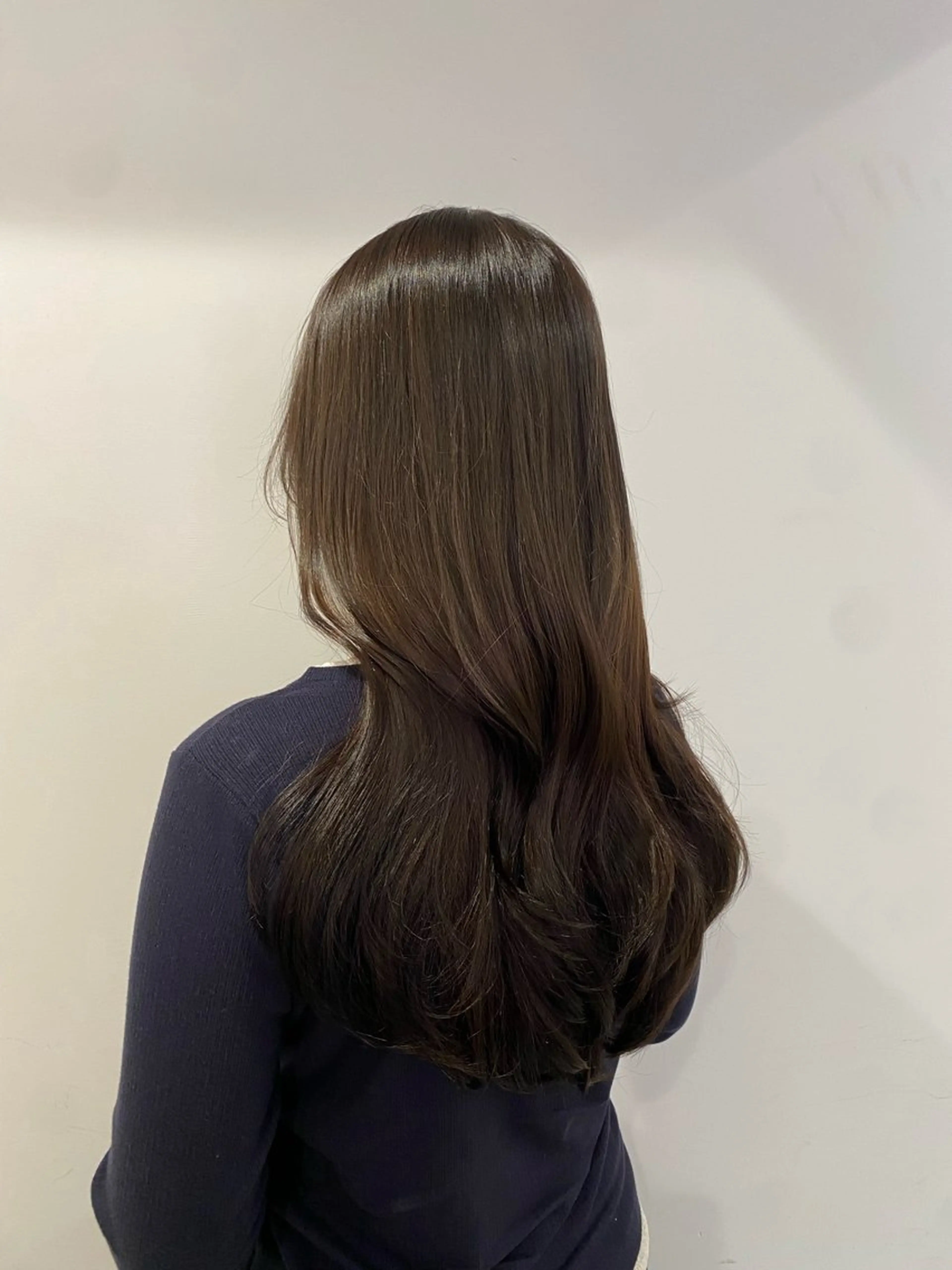 ロング カット ヘアカラー トリートメント ゅぃ /韓国風/顔周りのヘアスタイル