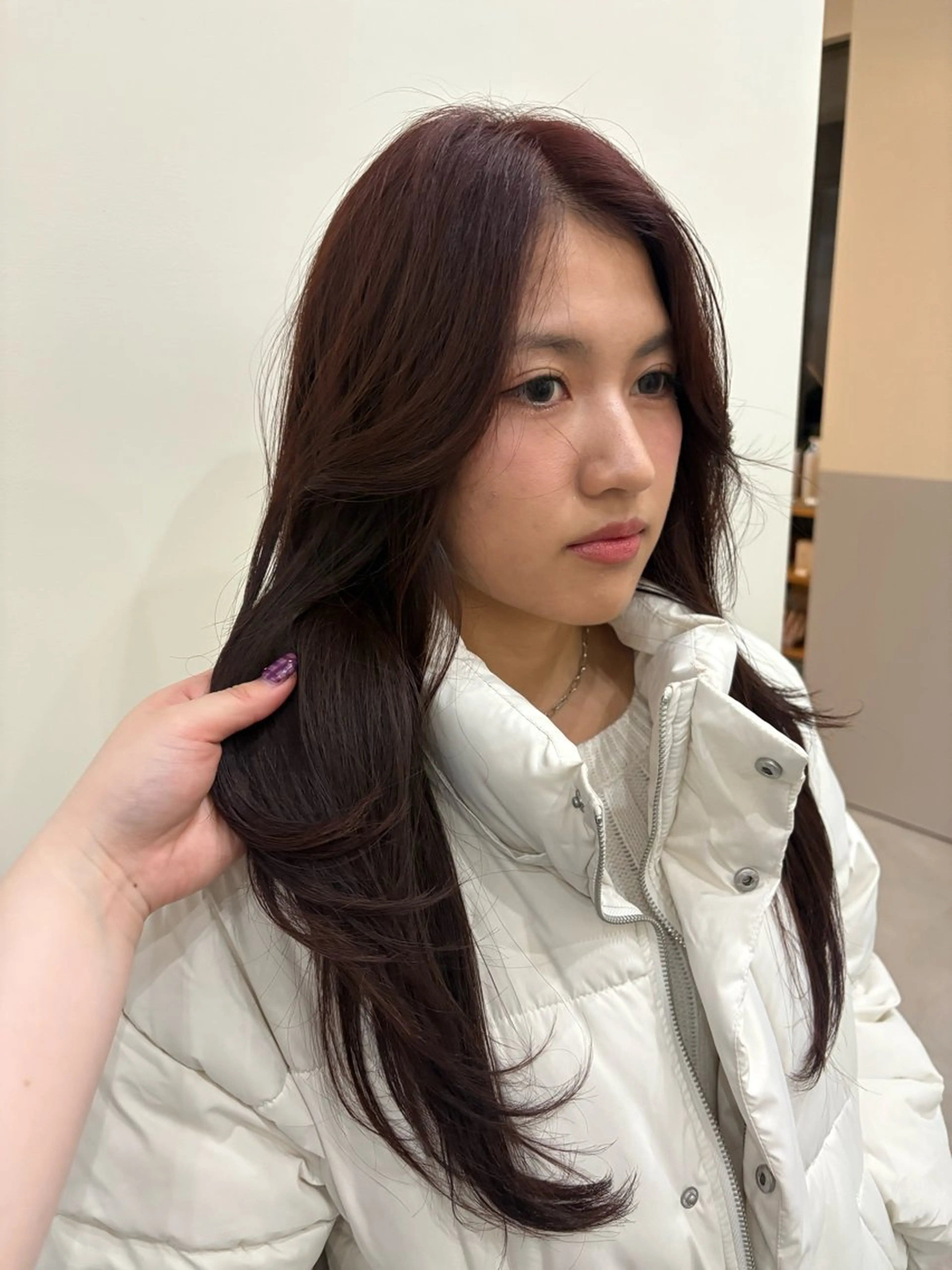 ロング ヘアカラー 鈴木 美由華のヘアスタイル