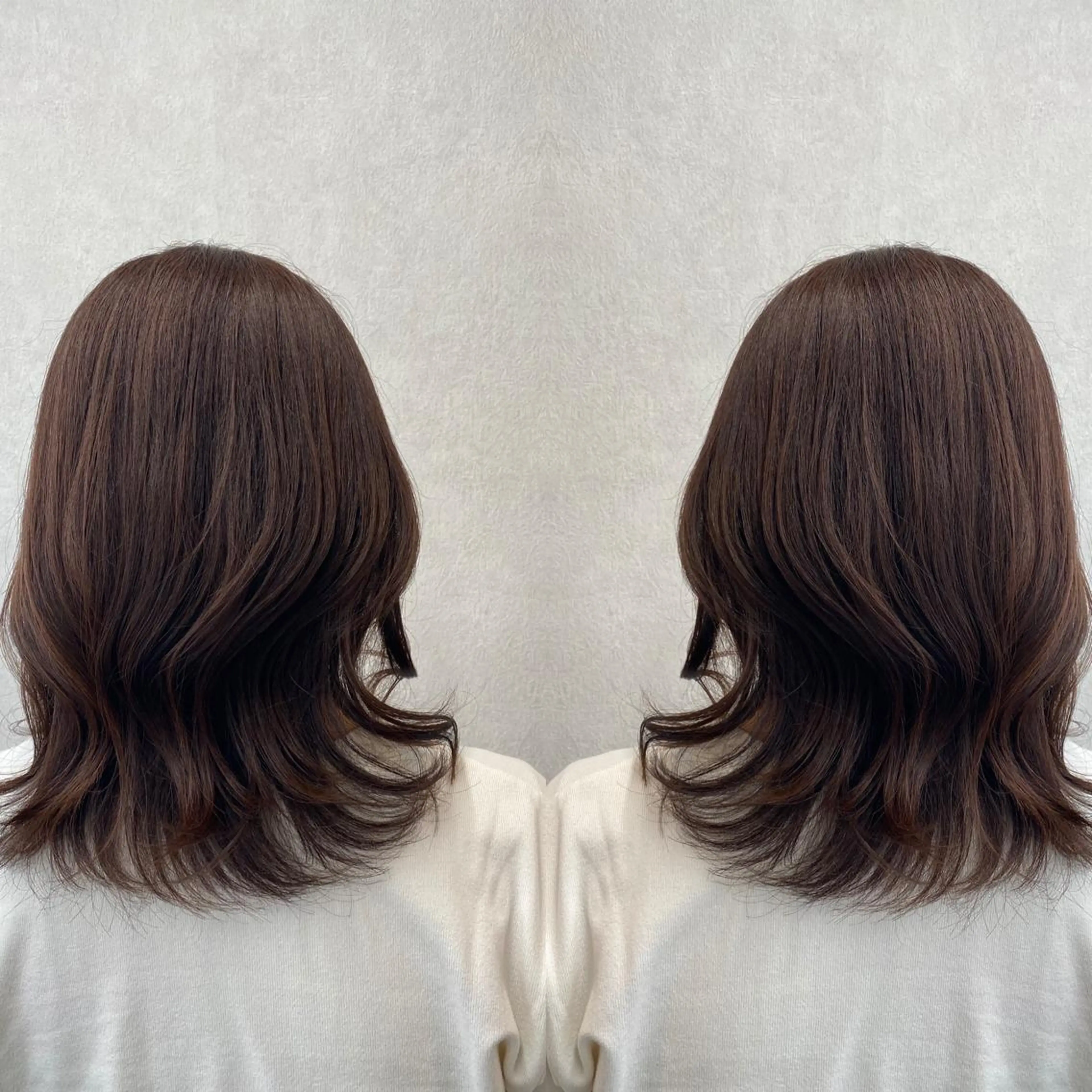 ミディアム カラー カット ヘアカラー トリートメント tocca 💜石田愛結💜のヘアスタイル