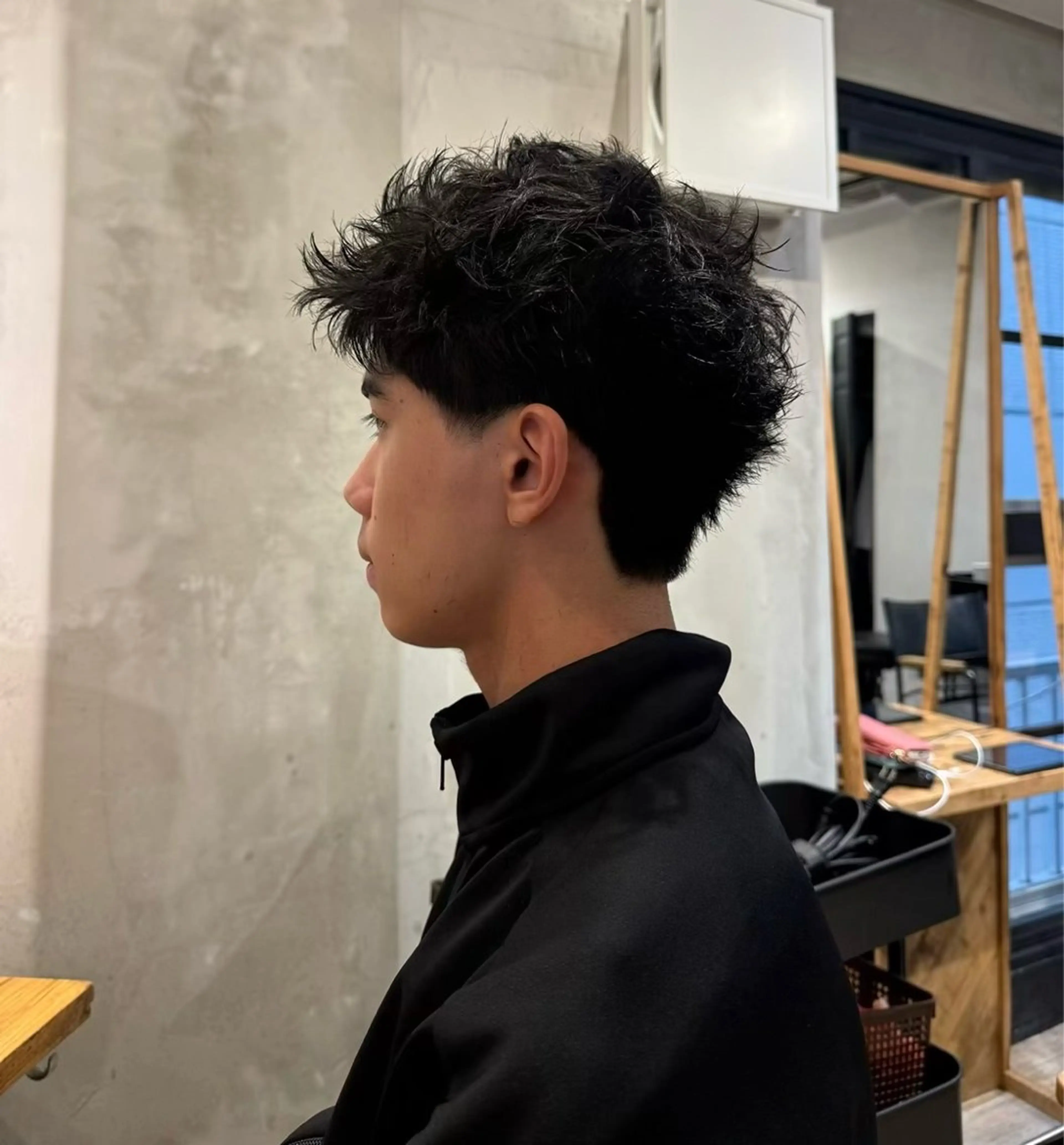 ショート パーマ メンズ メンズパーマ スパイキーショート ショートヘア カット パーマ heavenly by HAVANA新宿所属・メンズショート/ピン パーマ/新宿/フウガのヘアスタイル