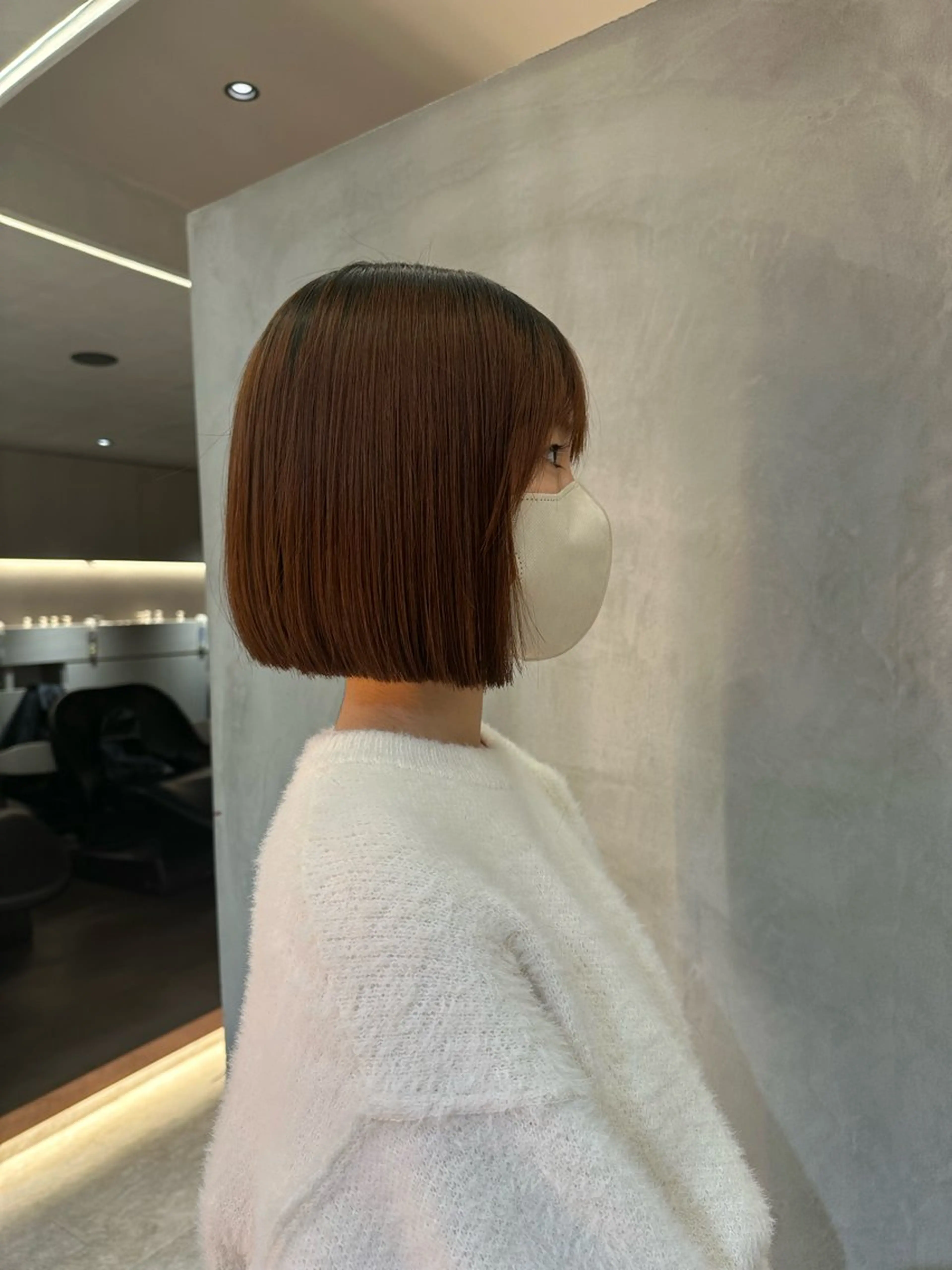 ショート 縮毛矯正 ボブ／レイヤー／髪質 改善/縮毛矯正／銀座のヘアスタイル