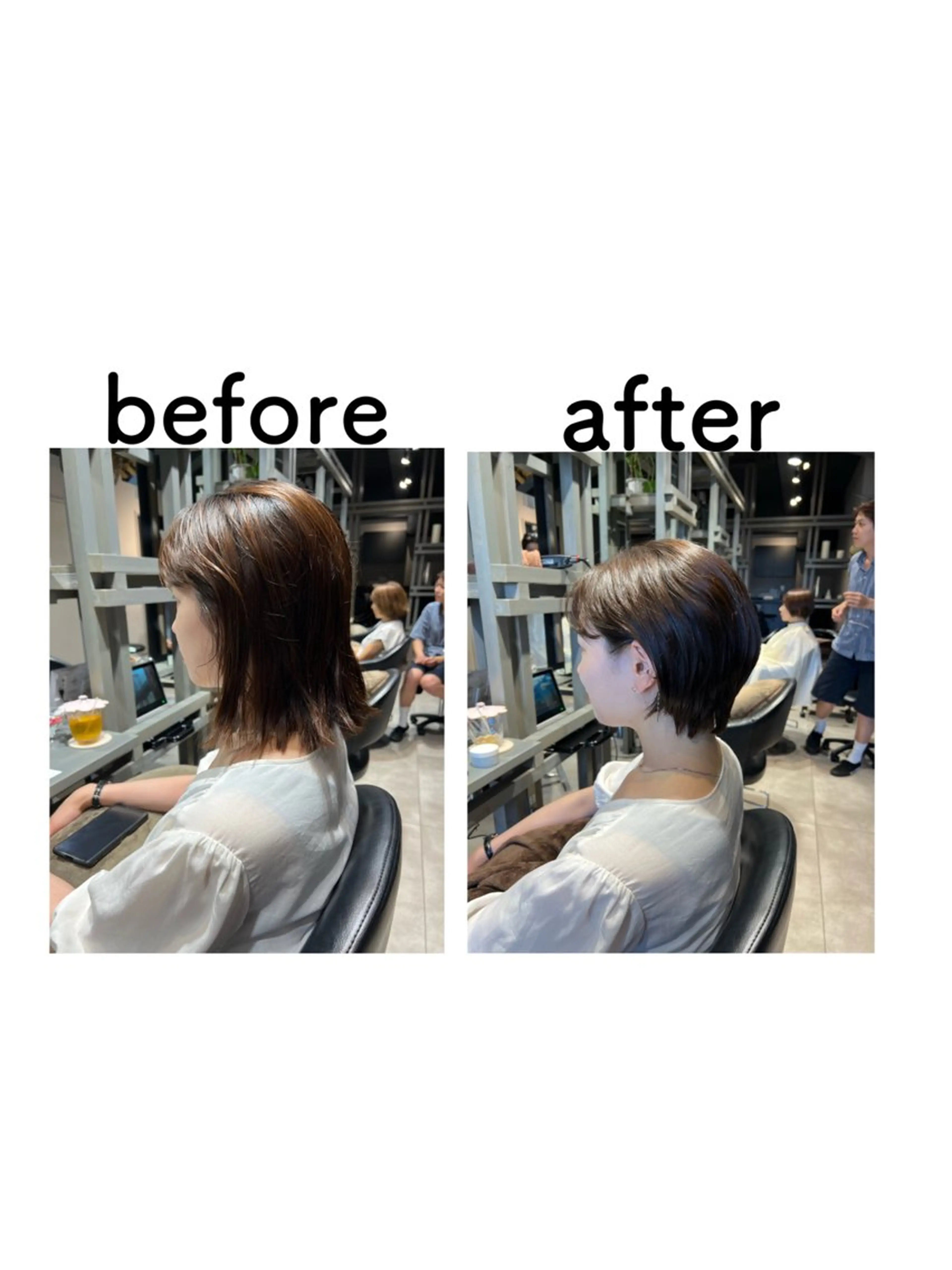 ショート くびれヘア ショートヘア ✨髪質改善矯正× ブリーチ✨YU-KIのヘアスタイル