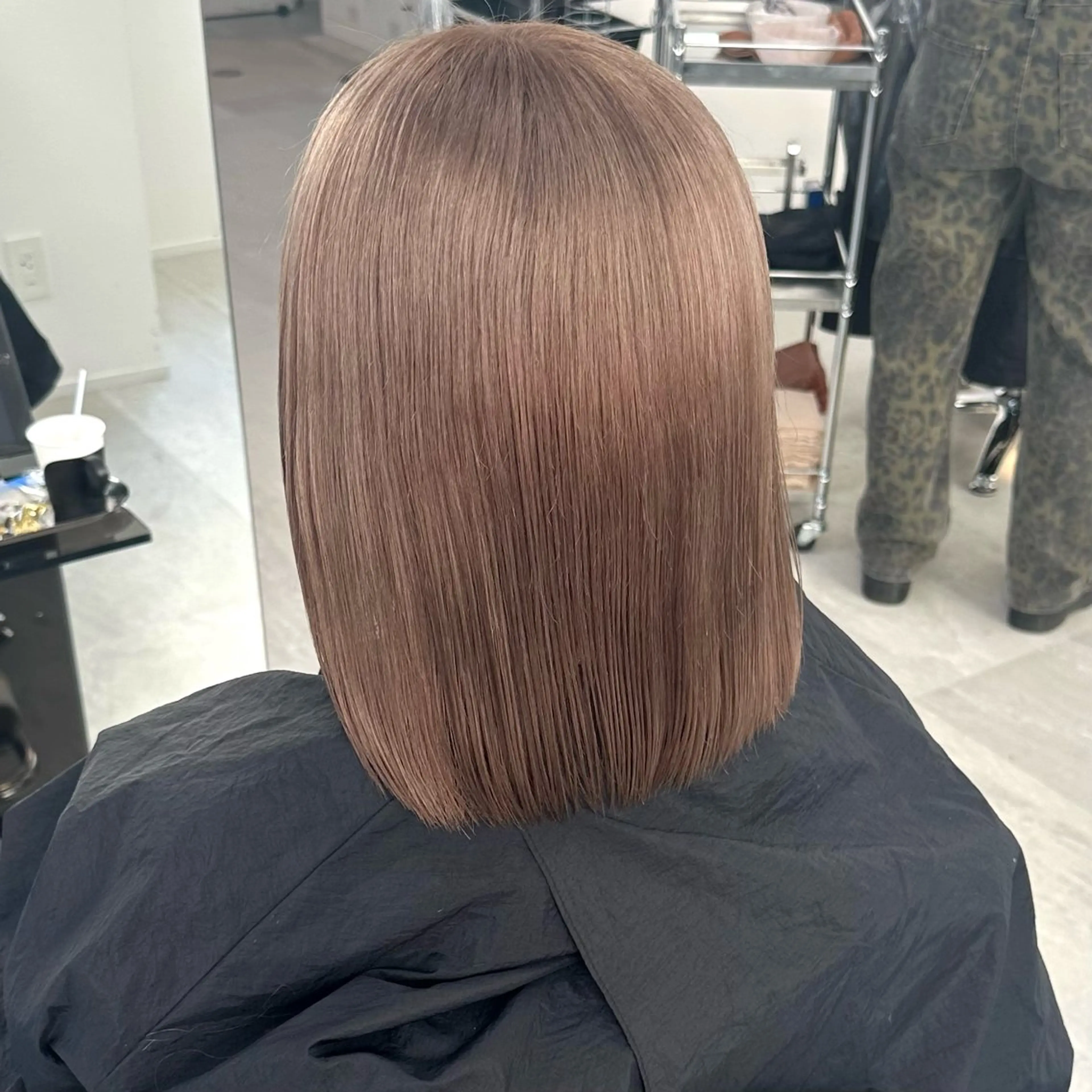 ミディアム カラー ヘアカラー トリートメント REAL 心斎橋所属・ブリーチ/ベージュ /ピンク🦋ナツミのヘアスタイル