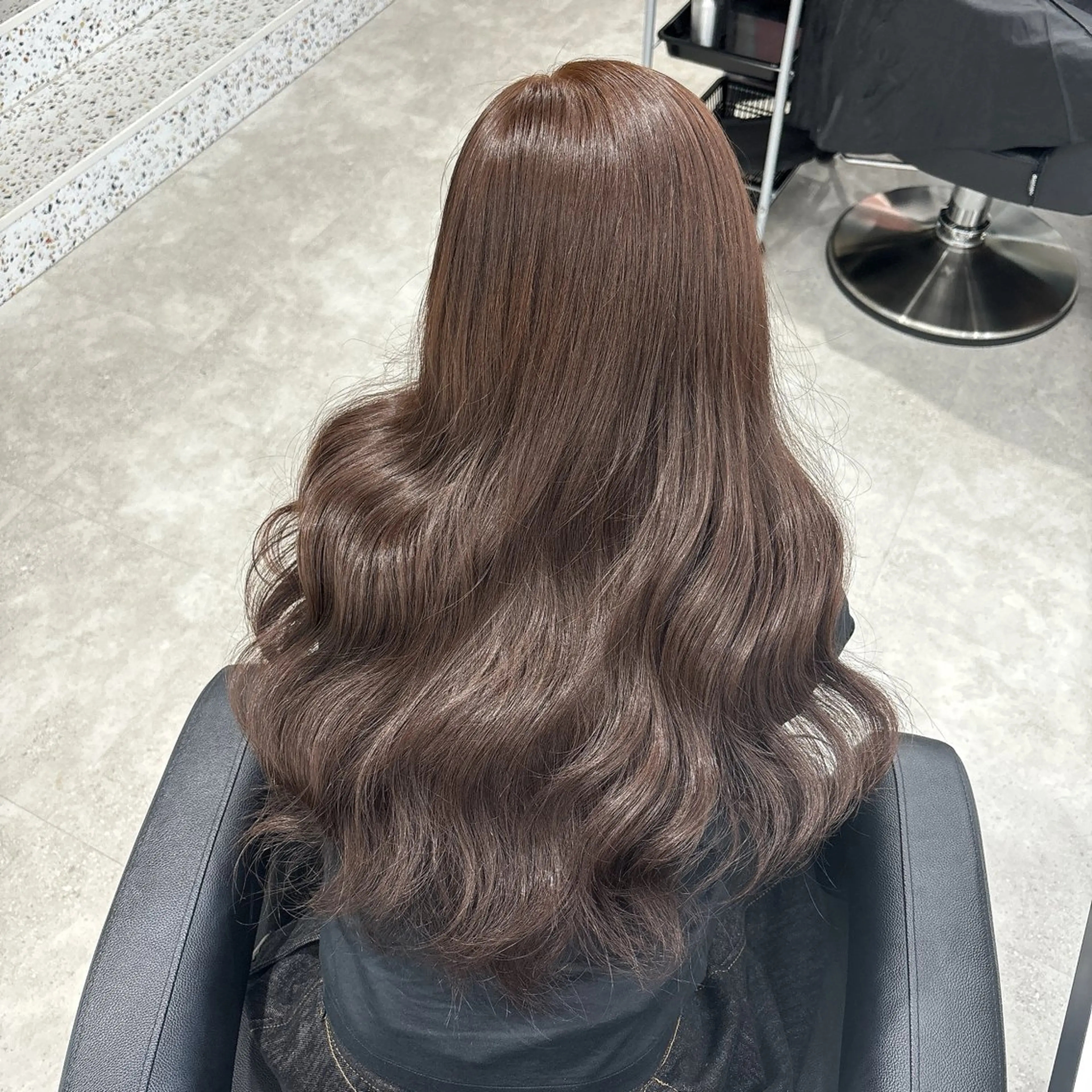 ロング カラー カット ヘアカラー トリートメント 中韓レイヤー/ ブラウン🤎はやとのヘアスタイル