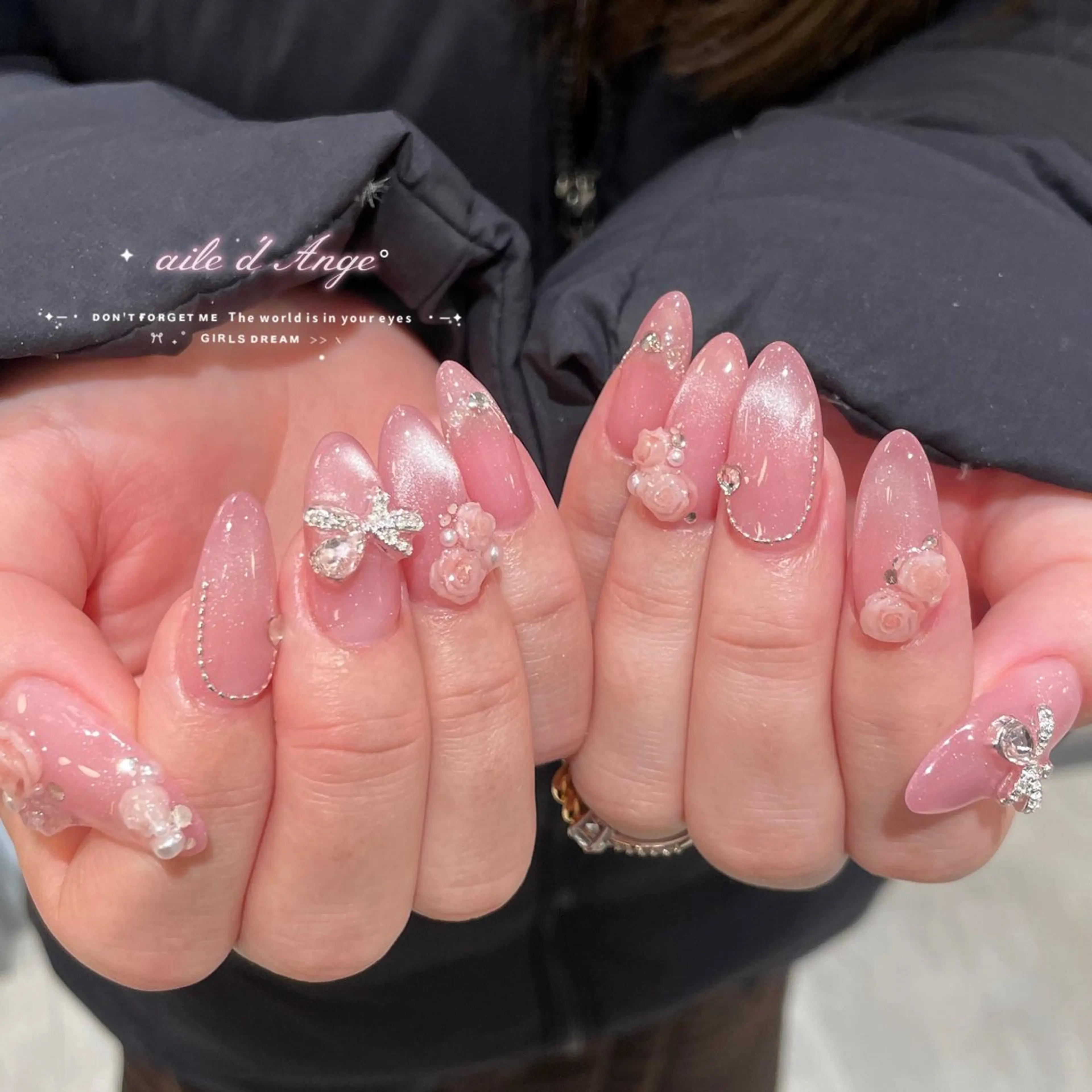 ネイル マグネットネイル ハンドネイル フットネイル aile d'Ange所属・ailed'Ange 🍒miuのネイルデザイン