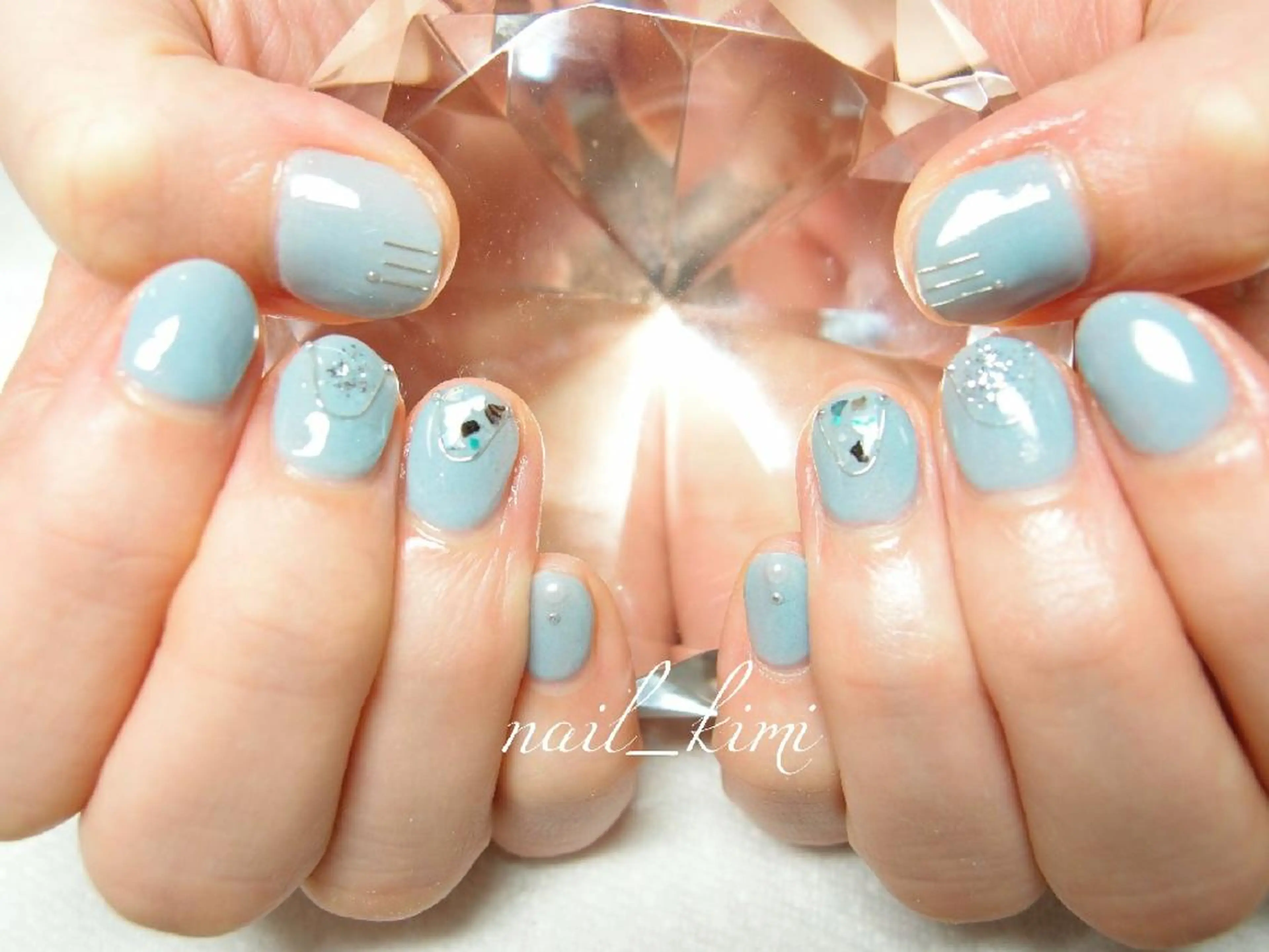 ネイル アートネイル ワンカラーネイル ConneQt所属・ETHOSENSE. kimikaのネイルデザイン