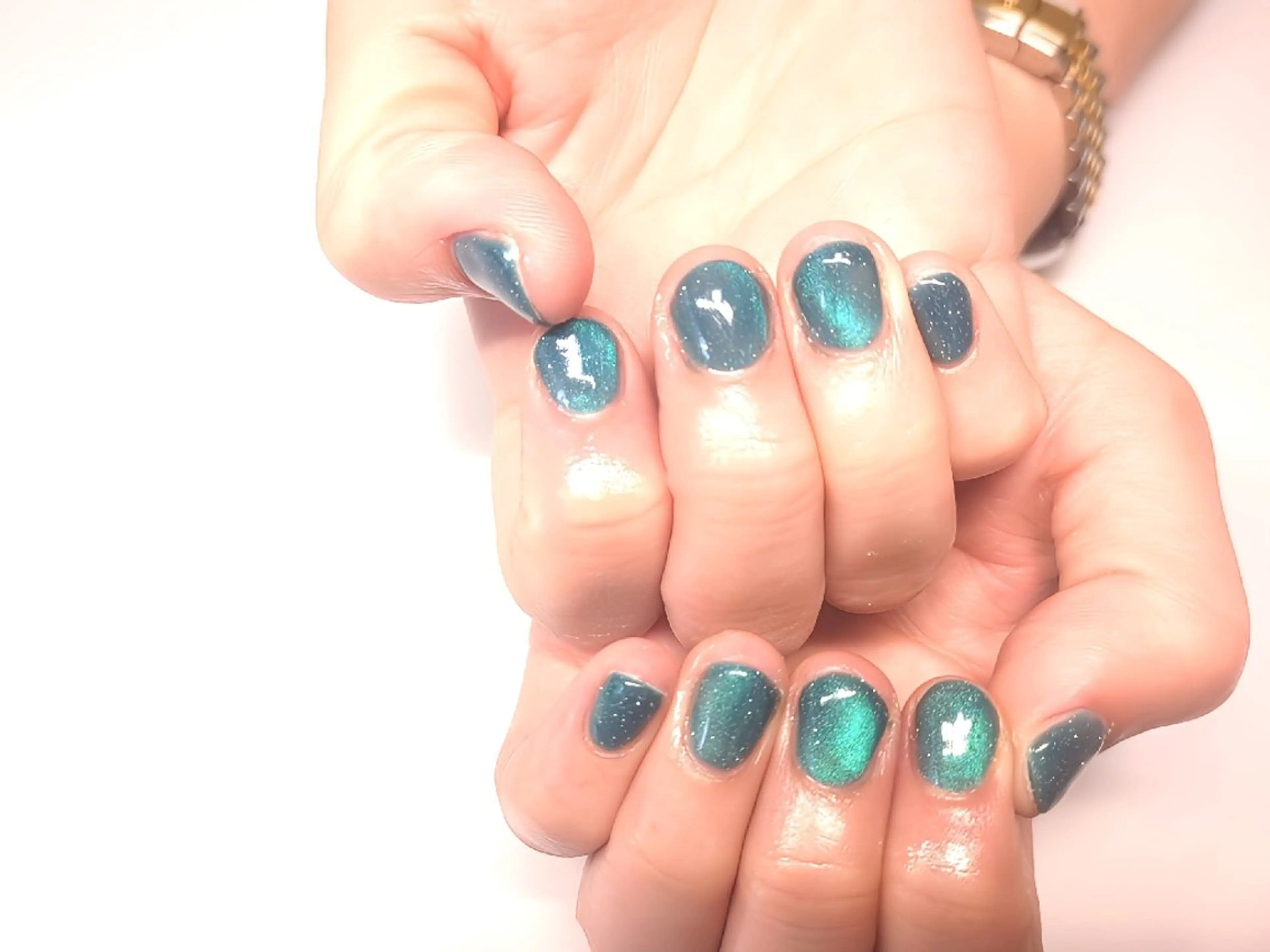 ショート AQUA nailのネイルデザイン