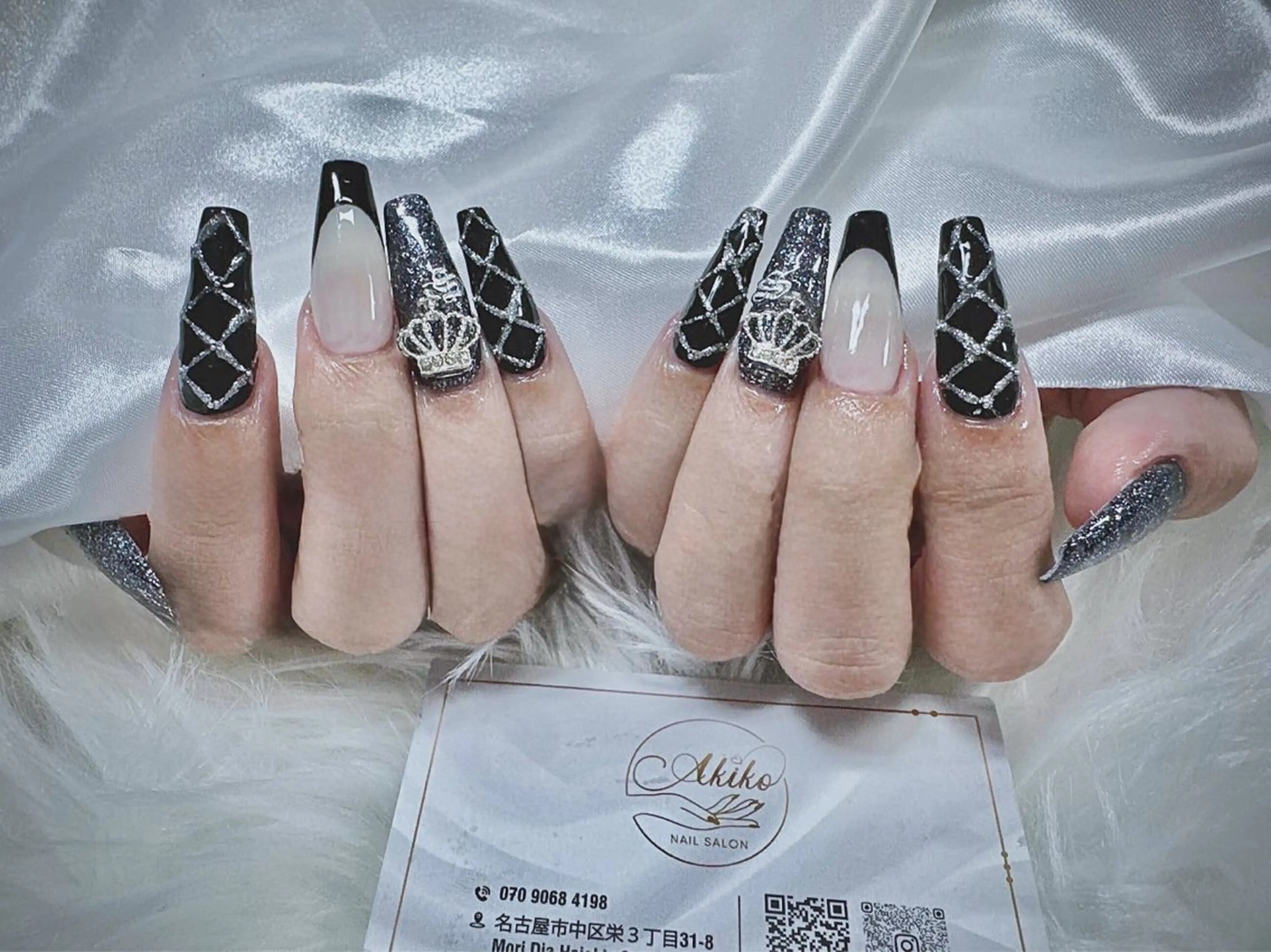 ネイル フットネイル ジェルネイル 韓国ネイル マグネットネイル 持ち込み ハンドネイル Akiko ネイルサロン所属・AKIKO ネイルサロンのネイルデザイン