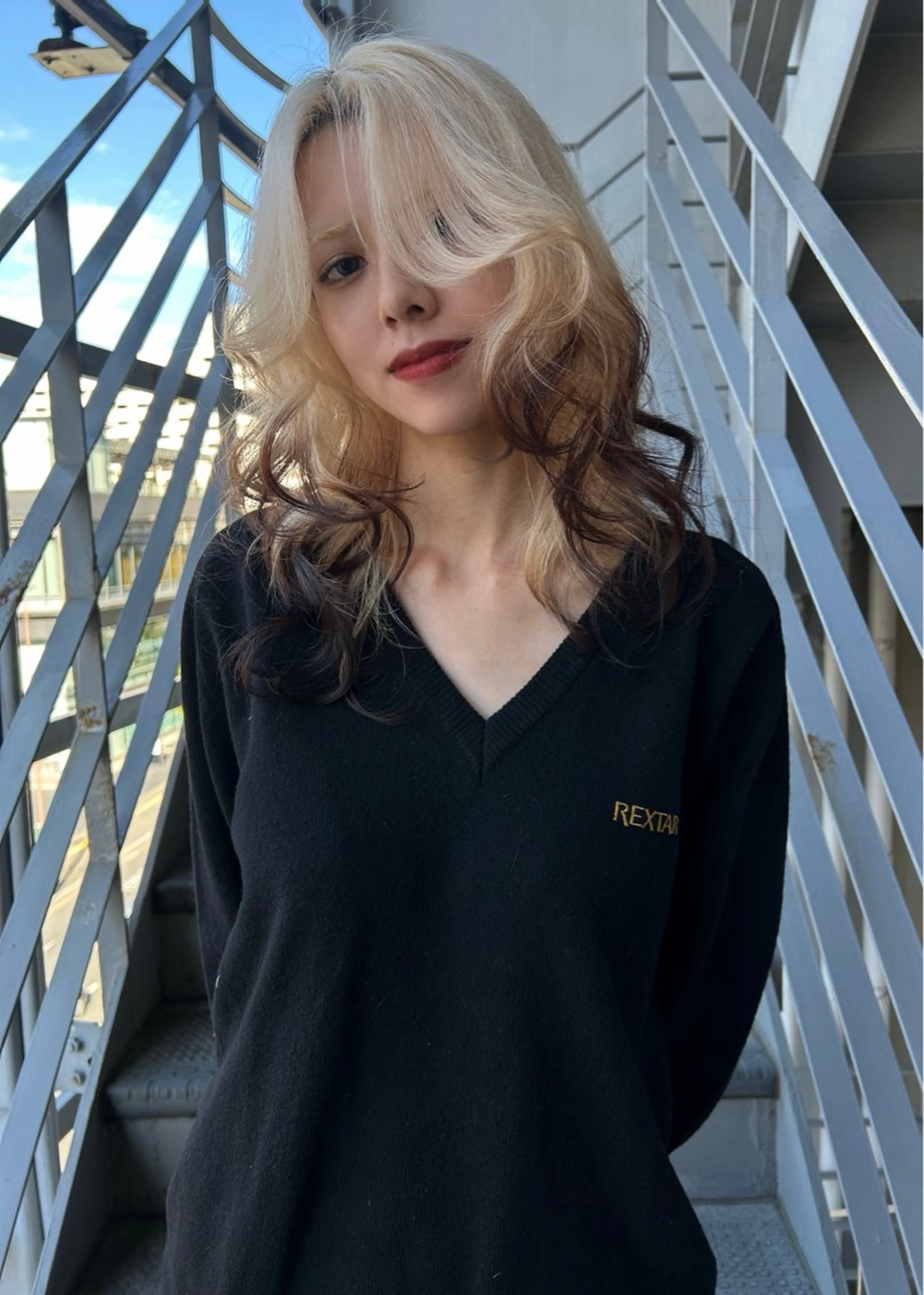 ロング ヘアカラー トリートメント レイカ /ハイトーン/ボブ♪のヘアスタイル