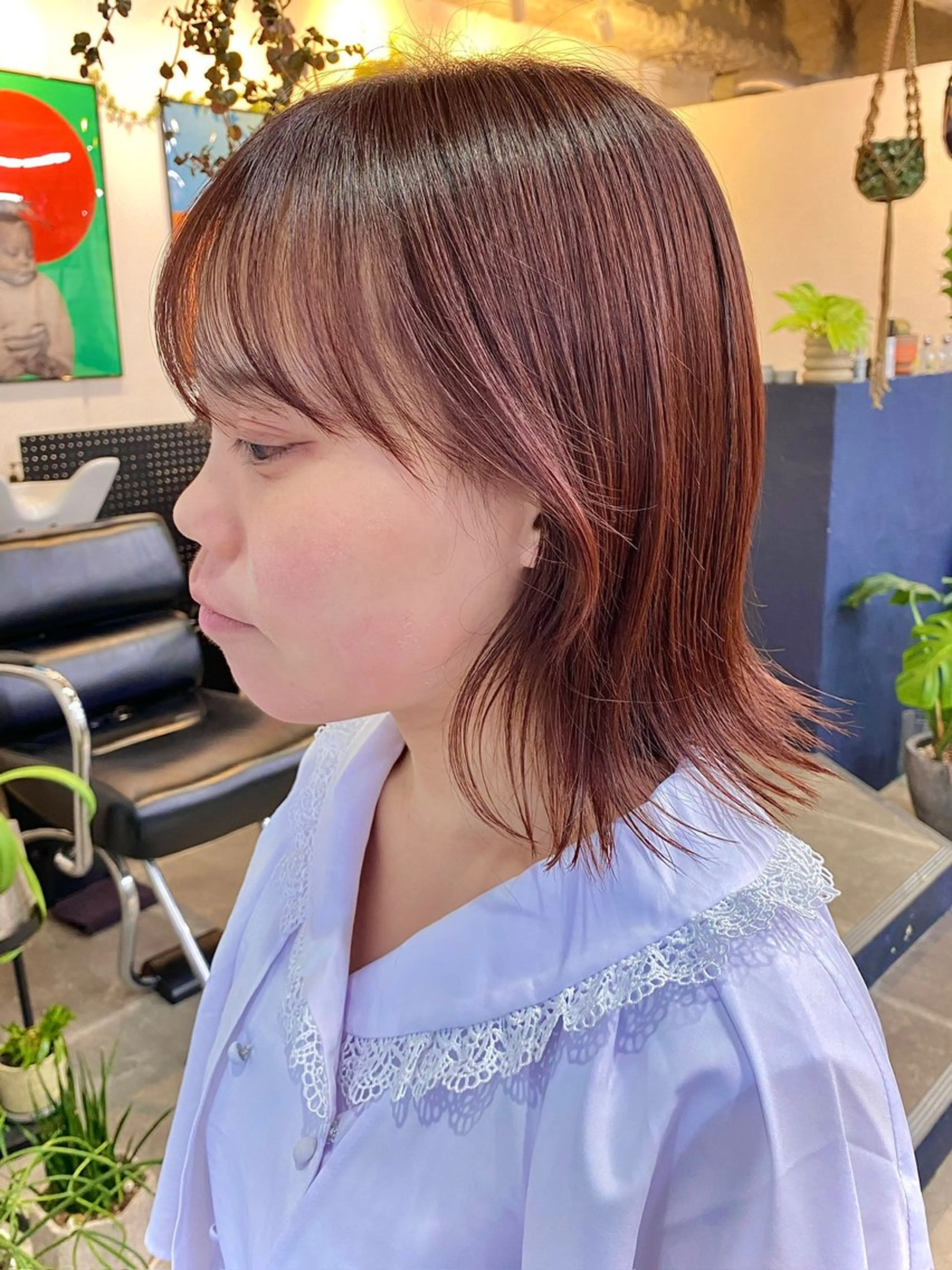 ミディアム カラー ピンクカラー 暖色カラー/天神/ ヘイマサクラのヘアスタイル
