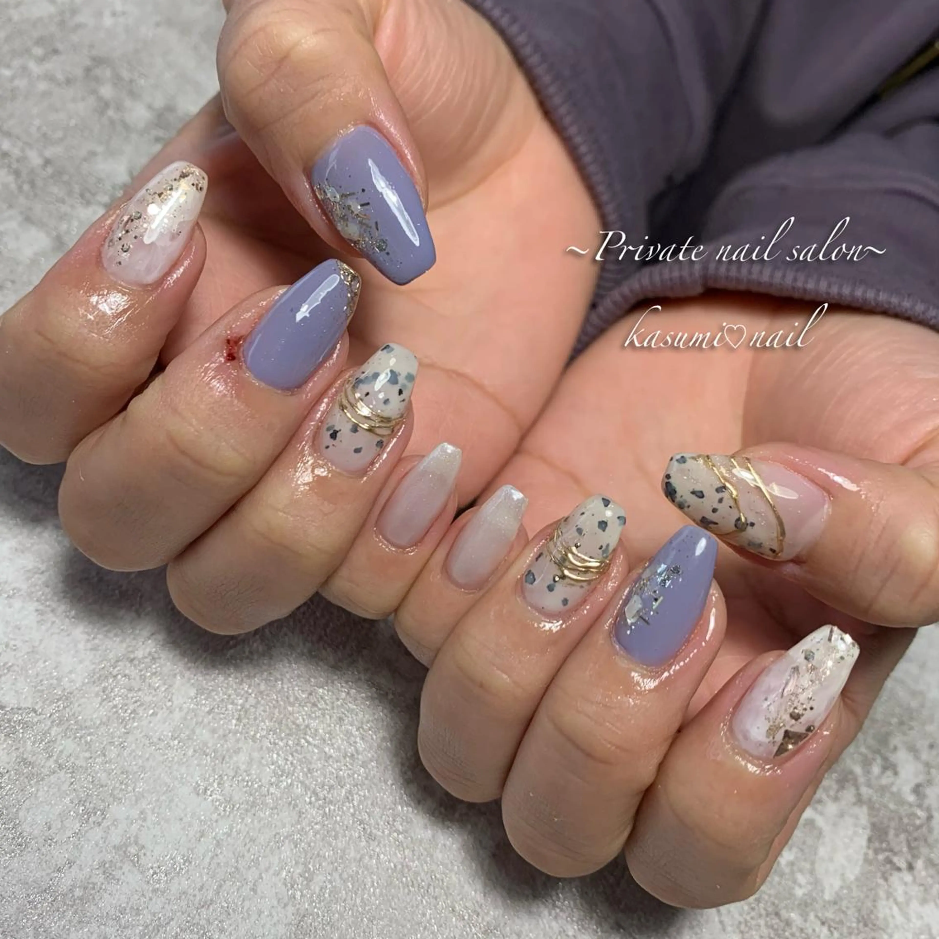 ネイル ミラーネイル ニュアンスネイル KASUMI♡ Nailのネイルデザイン