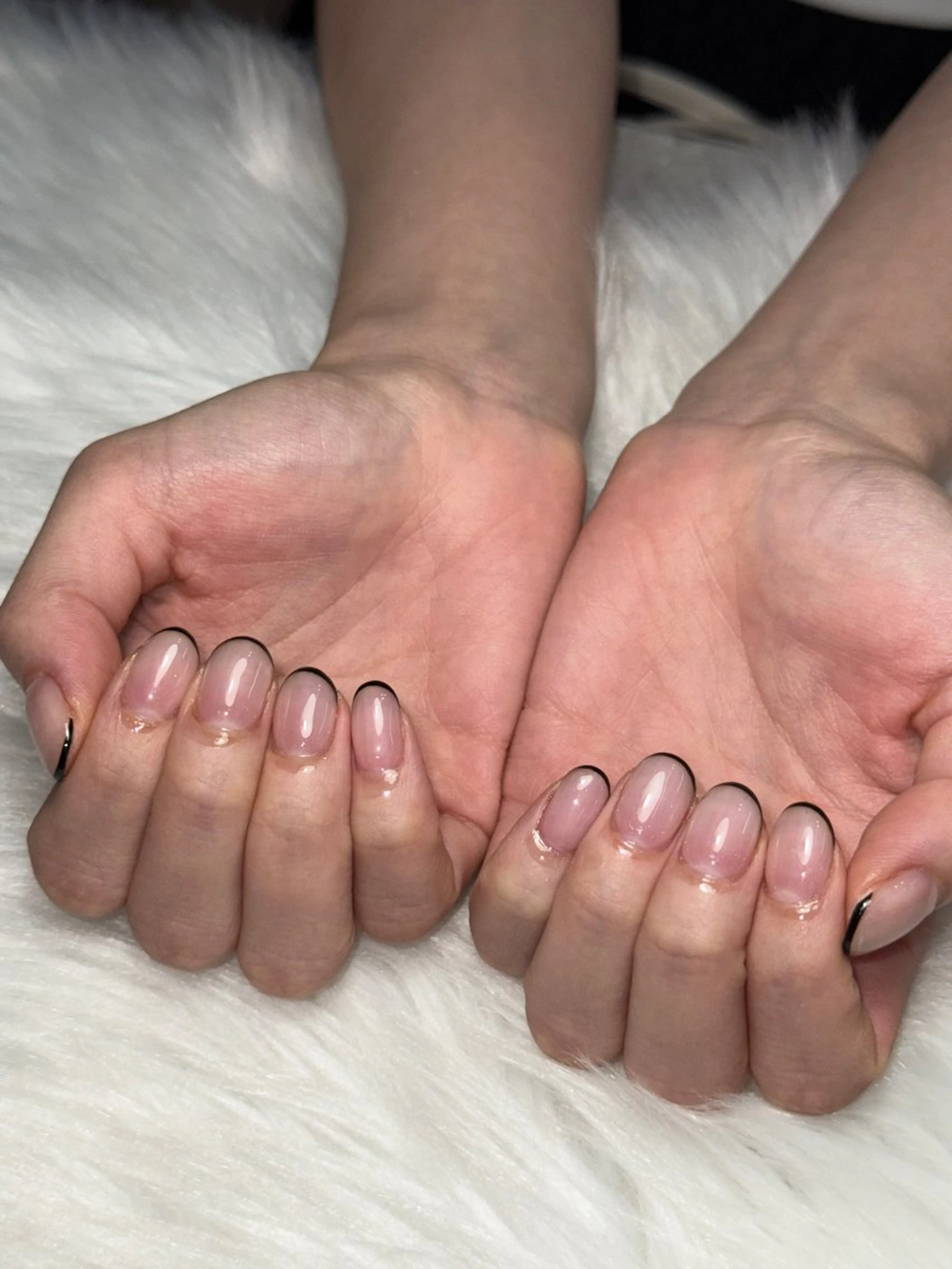 ネイル フレンチネイル Momoka 🍑🎀のネイルデザイン