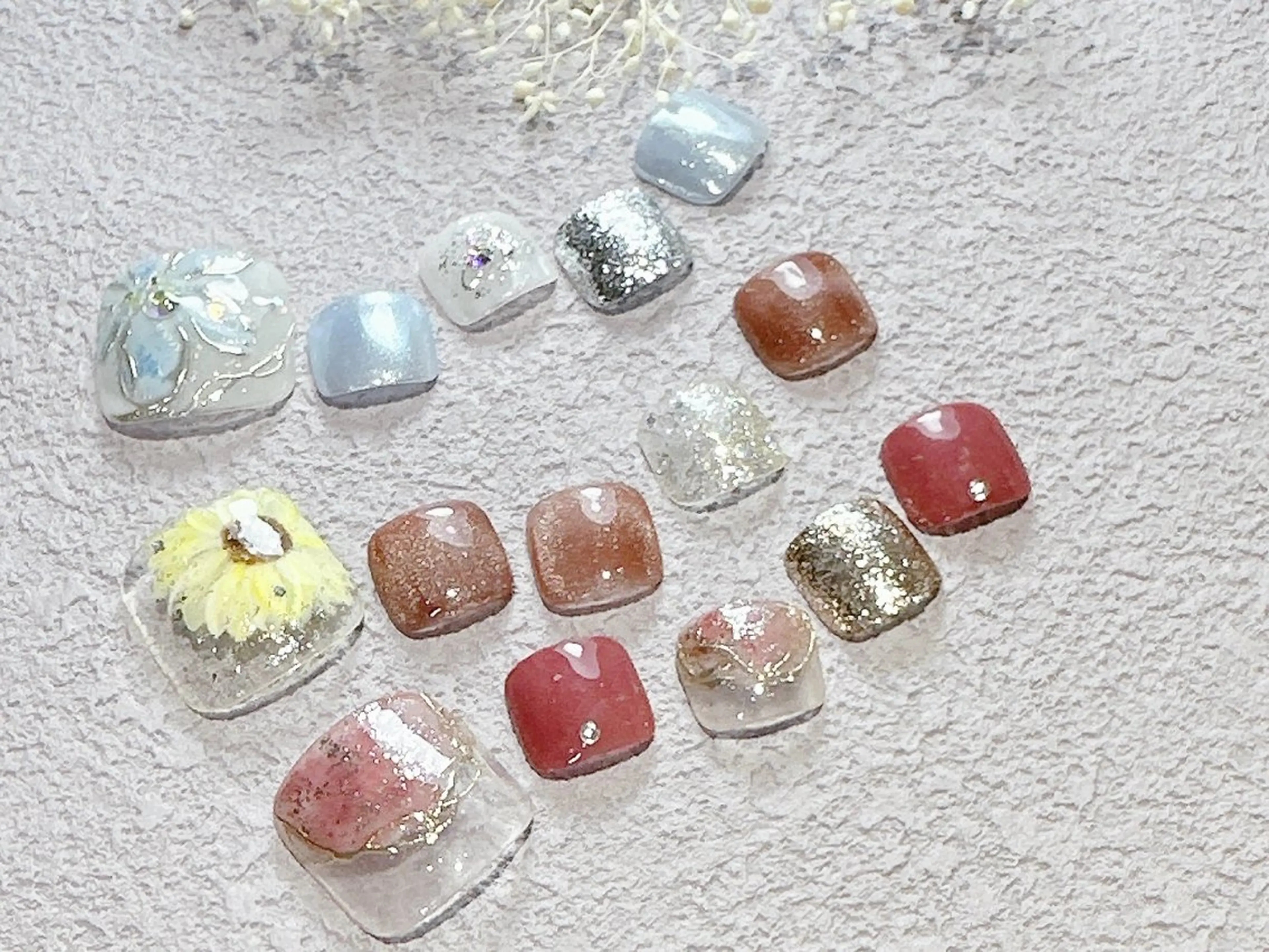 ネイル オーロラネイル ジェルネイル ニュアンスネイル オフィスネイル シンプルネイル ネイルサロン パールのネイルデザイン