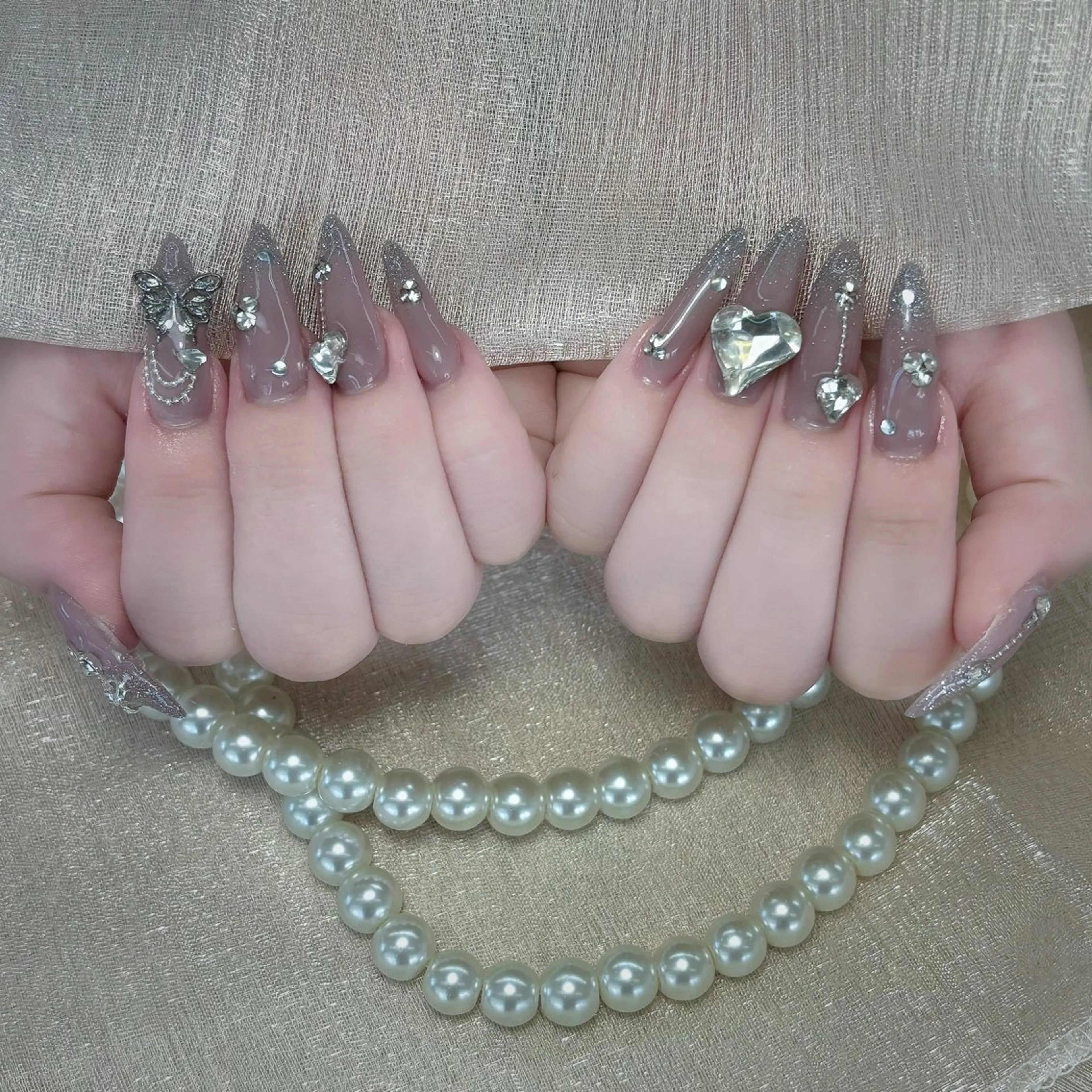 ネイル アートネイル ジェルネイル キラキラネイル 持ち込み シンプルネイル Nova Nail Salonのネイルデザイン